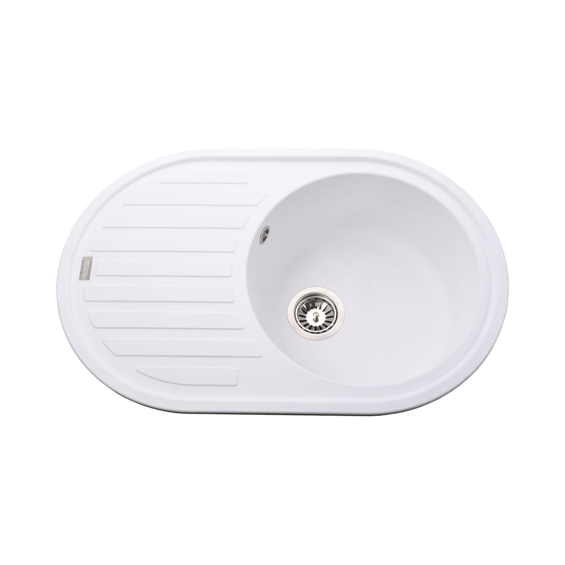 Гранітна мийка Globus Lux OHARA білий 770х500мм-А0007
