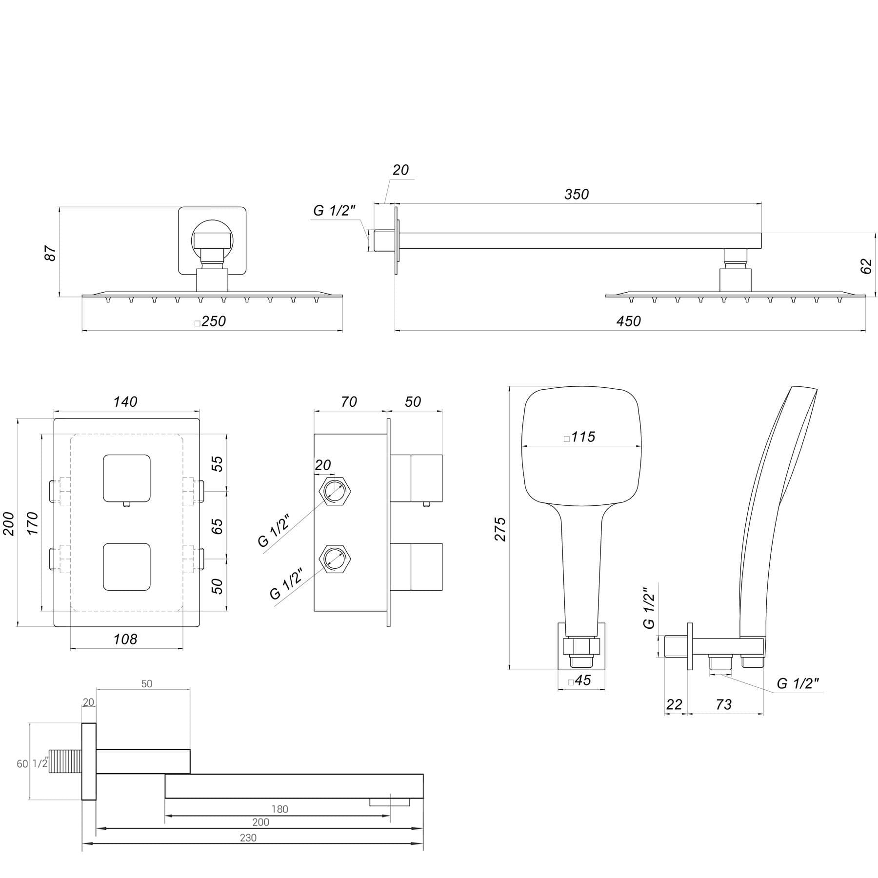 Душова система Globus Lux SMART GLM-505N-BB-TT 2
