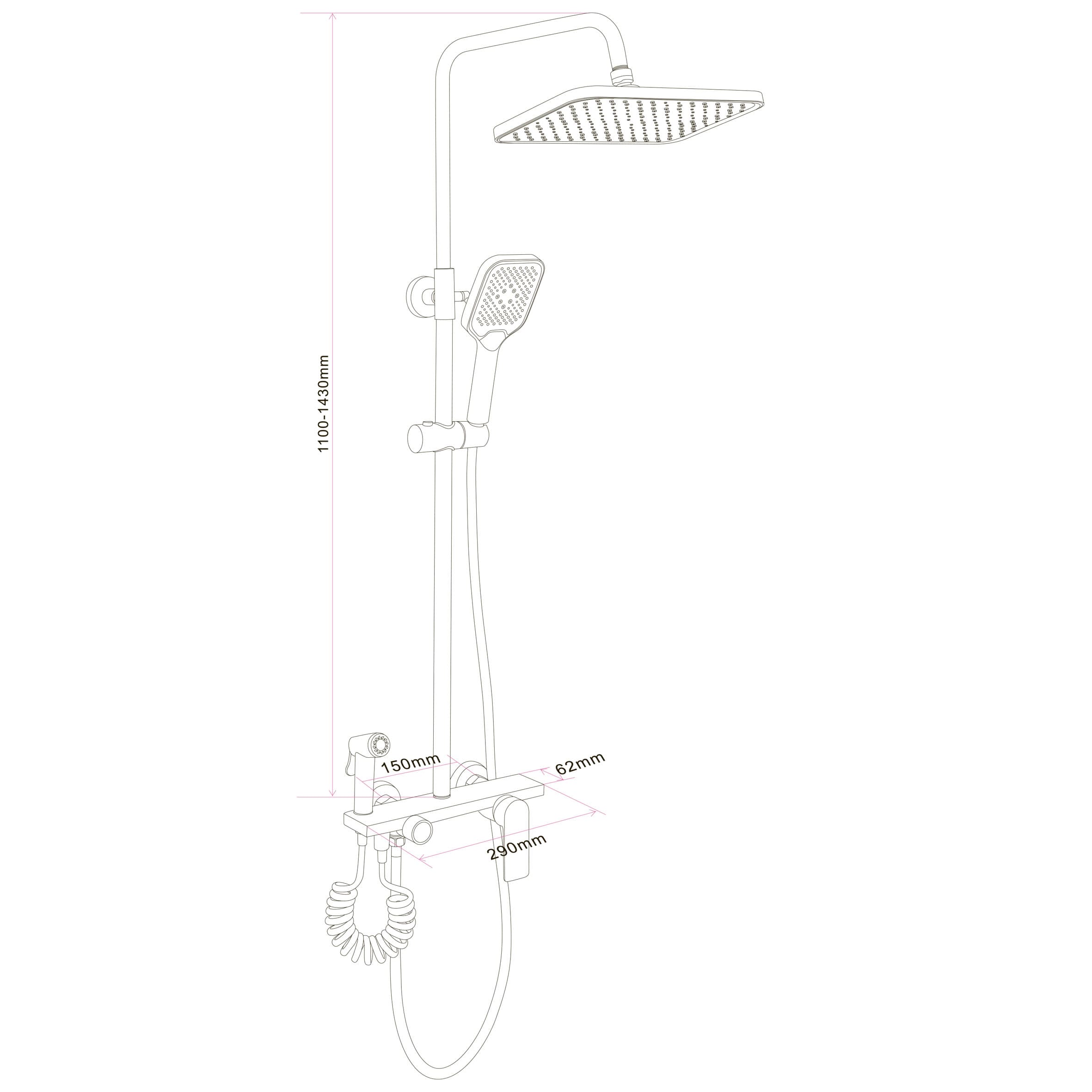 Душова система Globus Lux TURIN  GLTU-0550 2