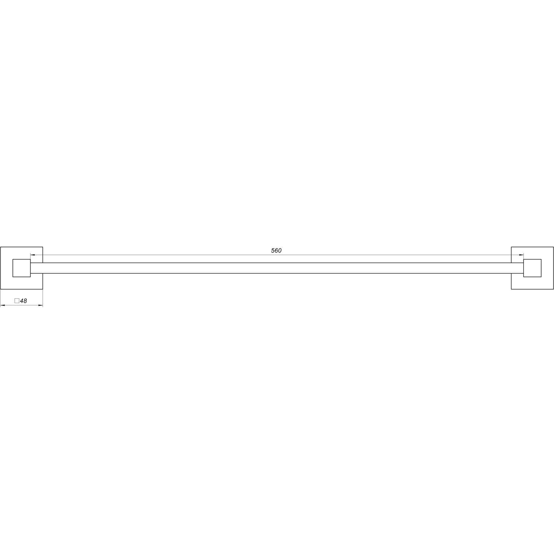 Тримач рушників Globus Lux SQ 9402-60 SUS304 2