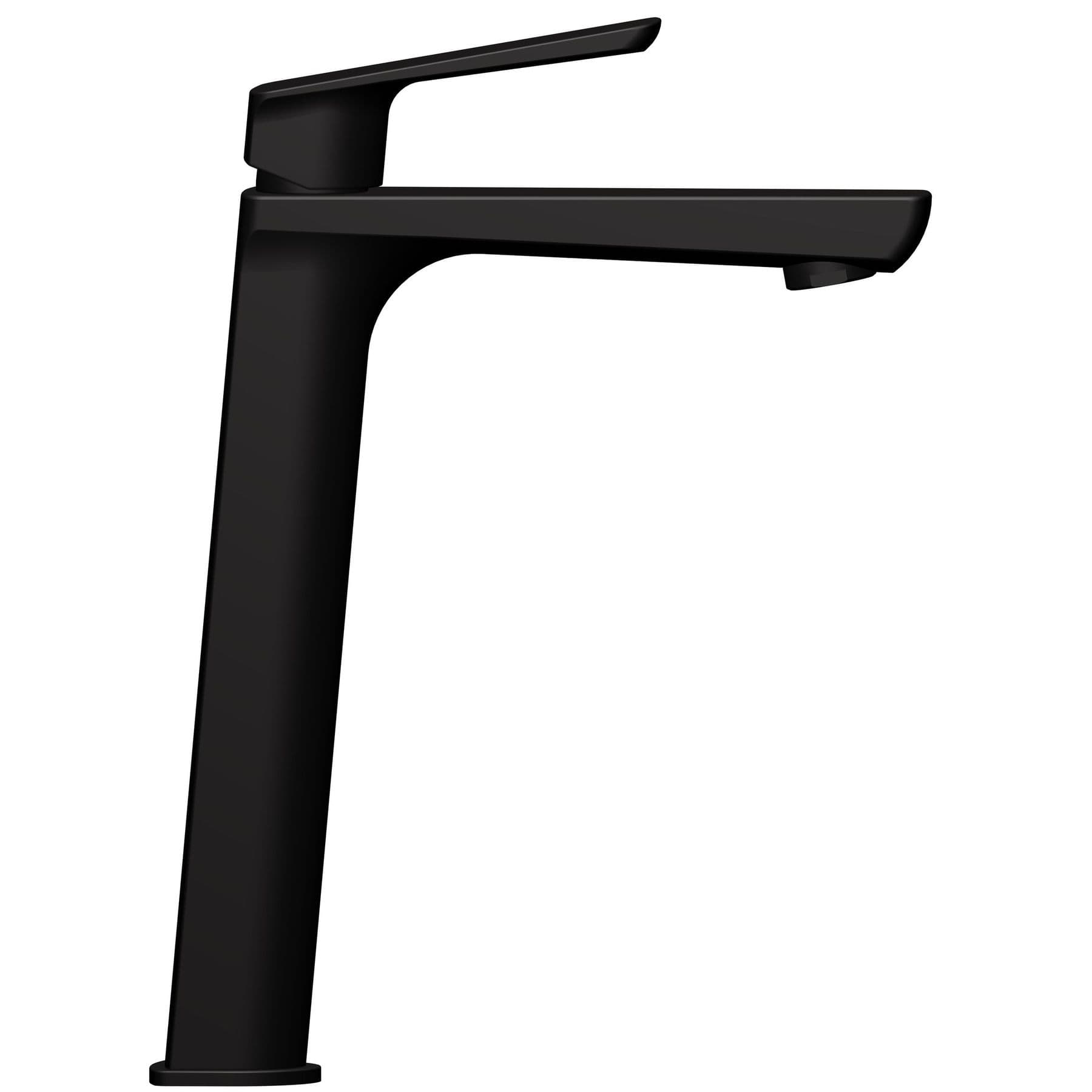 Змішувач для умивальника TOPAZ LEXI TL 21203-H57-BL високий,Чорний мат.,шланги TAQ-M1055,D25 2