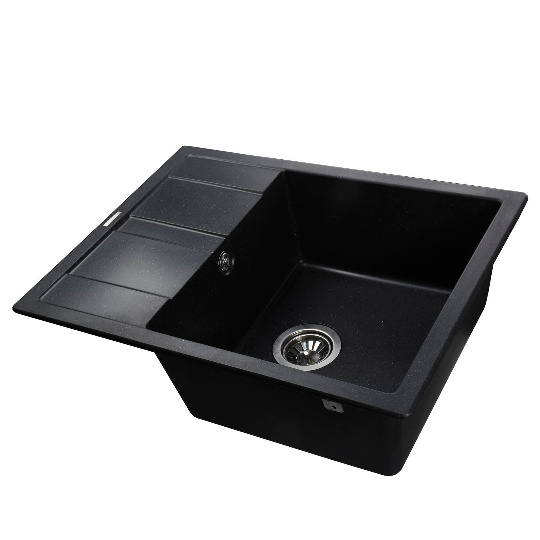 Гранітна мийка Globus Lux ONE чорний металік 650х500мм-А0001 2