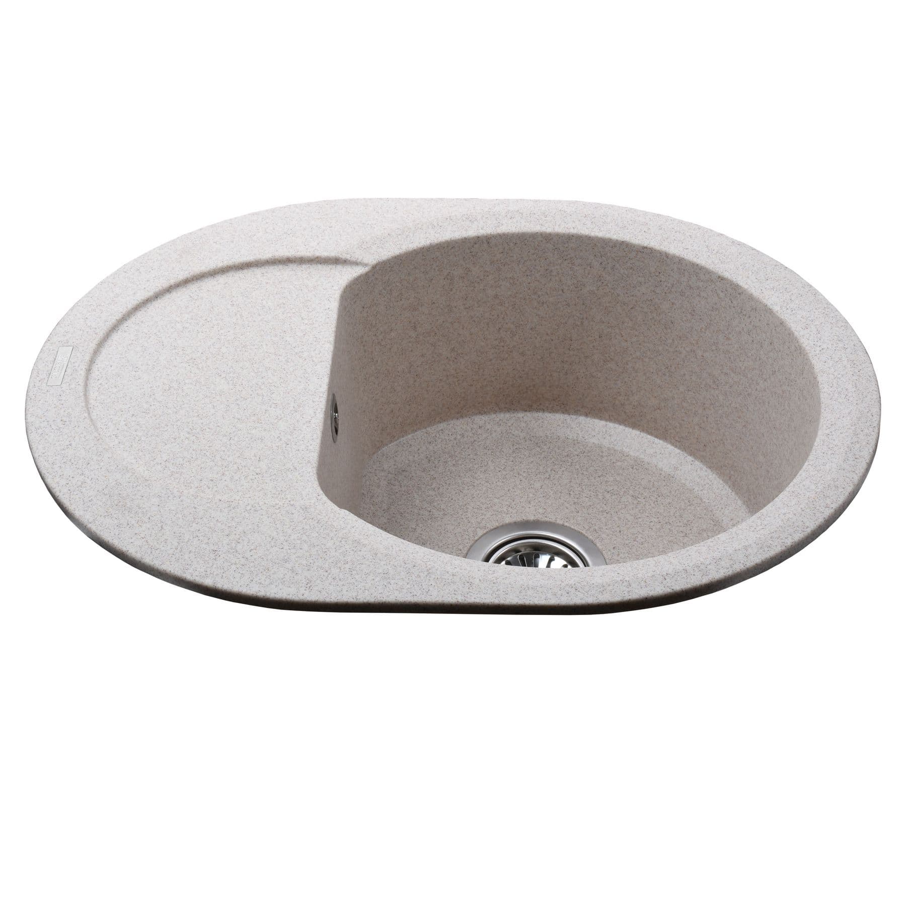 Гранітна мийка Globus Lux MORAINE мигдаль 600х470мм-А0008 2