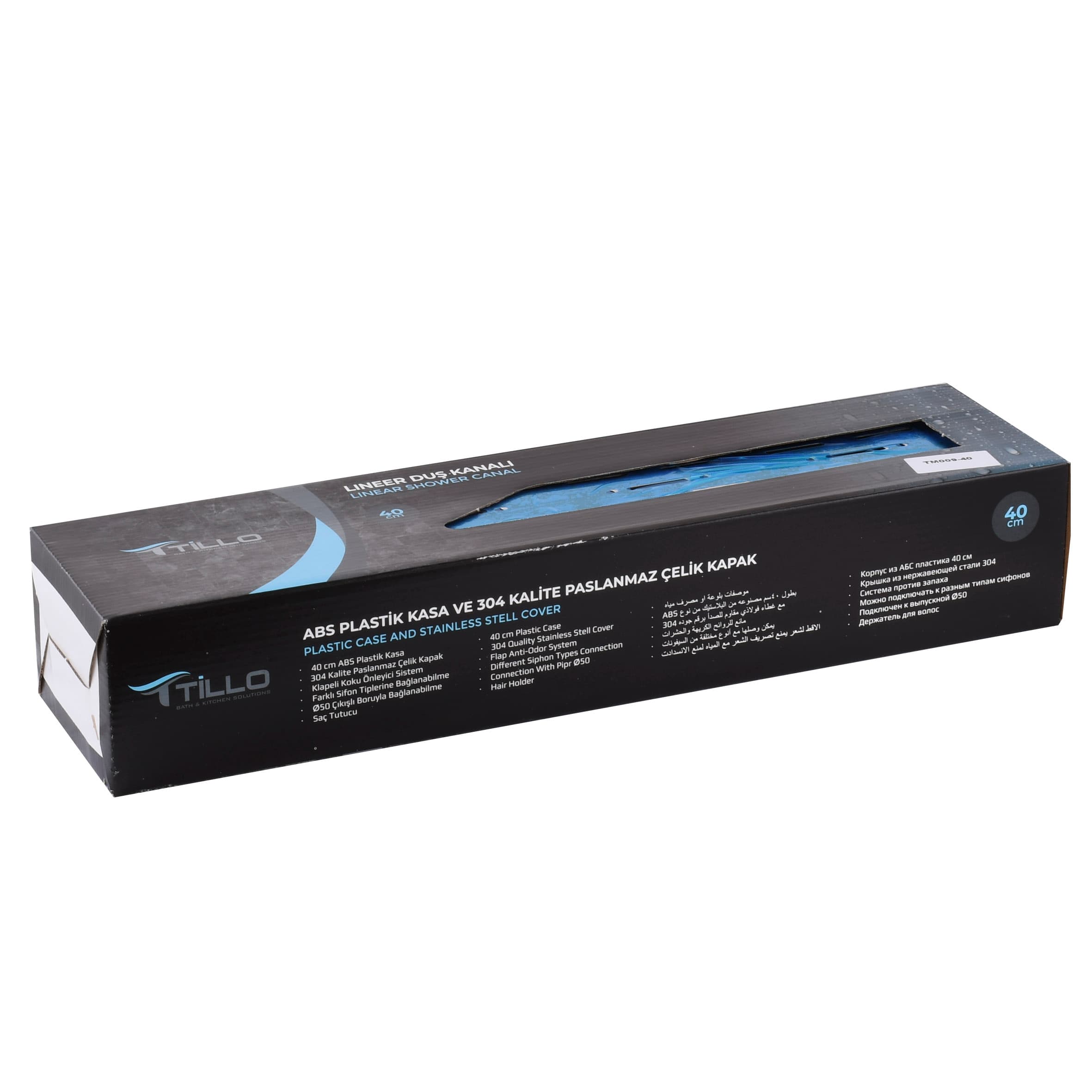 Трап лінійний душовий TILLO TM009-40 40см 2