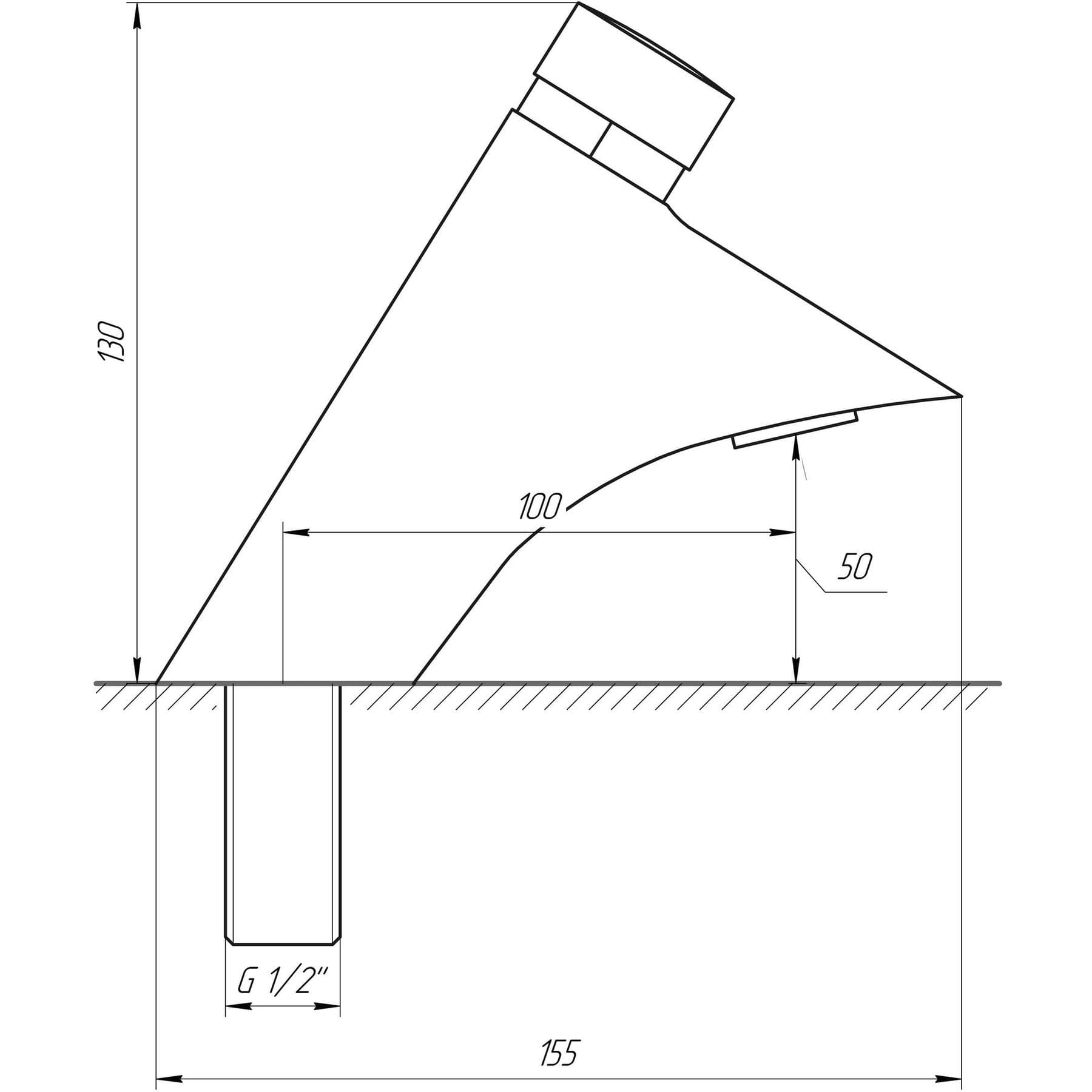 Кран-дозатор для умивальника GDB-303,3bar., 7l/min 2