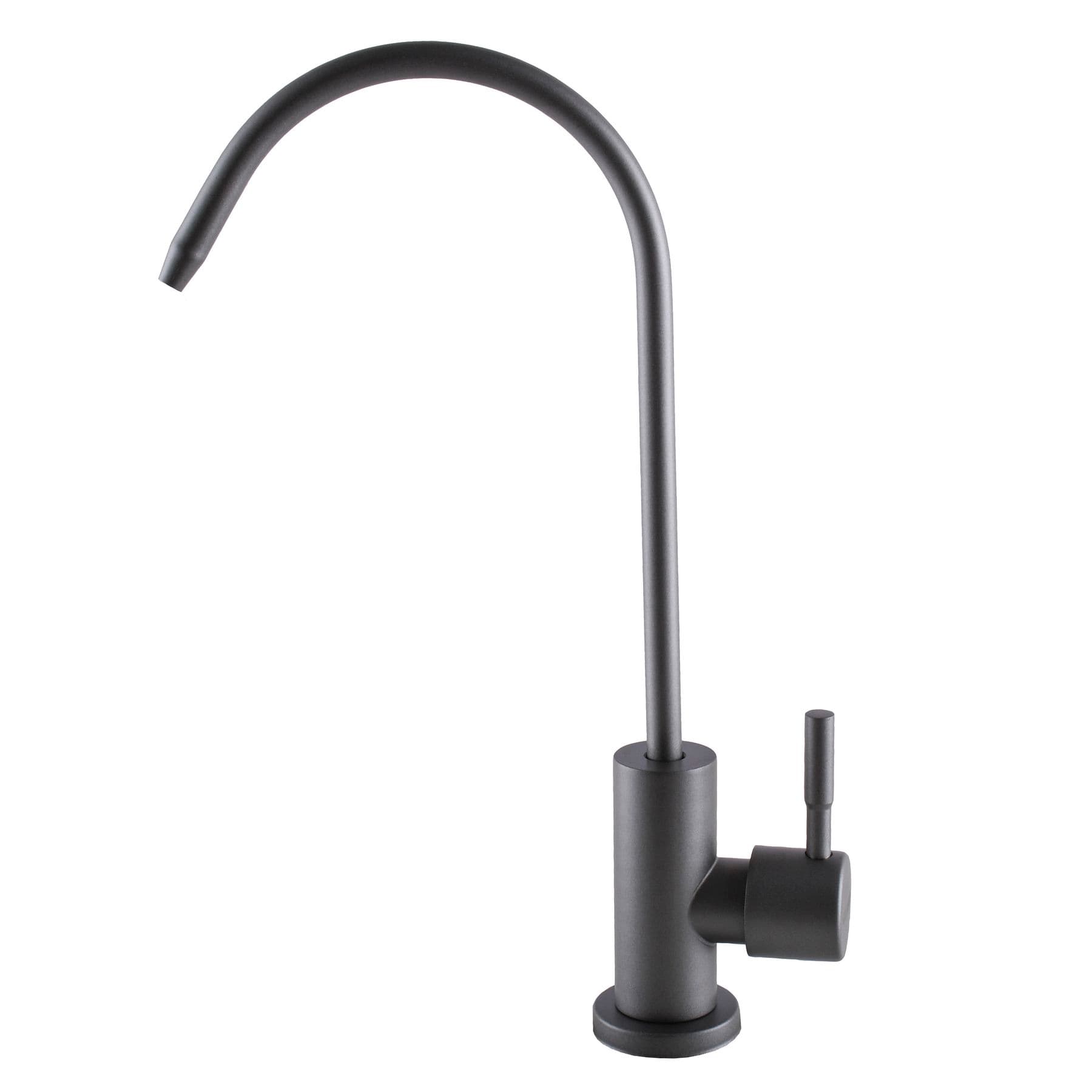 Кран для зворотнього осмосу Globus Lux ALPEN SBT1-55M-GP моно ГРАФІТ,Нержавійка з Quick Fitting 2