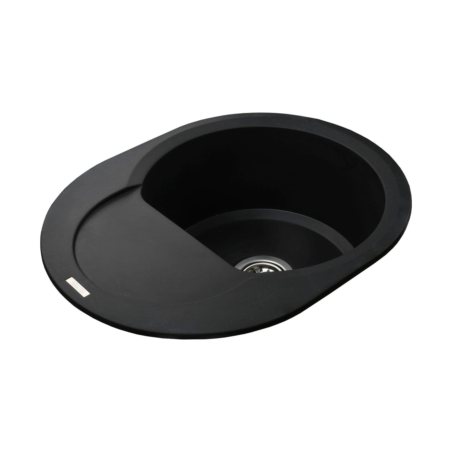 Гранітна мийка Globus Lux MORAINE чорний  600х470мм-А0001 2