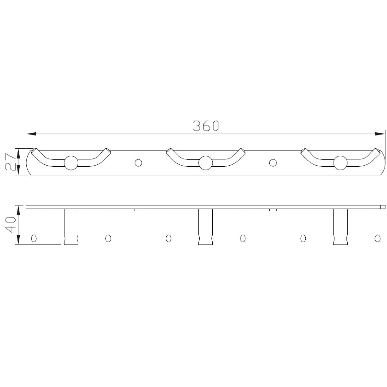 Планка з гачками Perfect Sanitary Appliances SP 8135 2