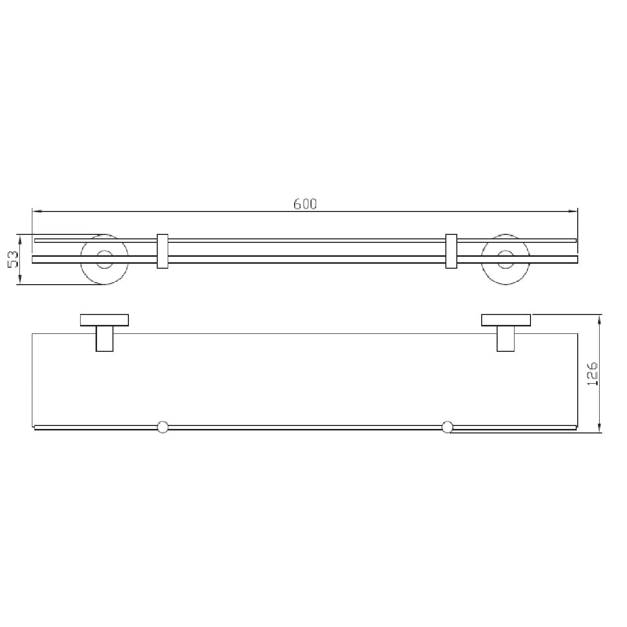 Полиця Perfect Sanitary Appliances SP 8127 2