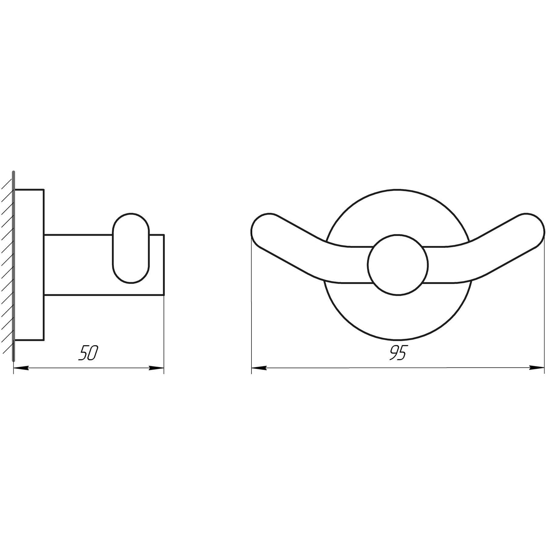 Гачок подвійний Perfect Sanitary Appliances SP 8125 2