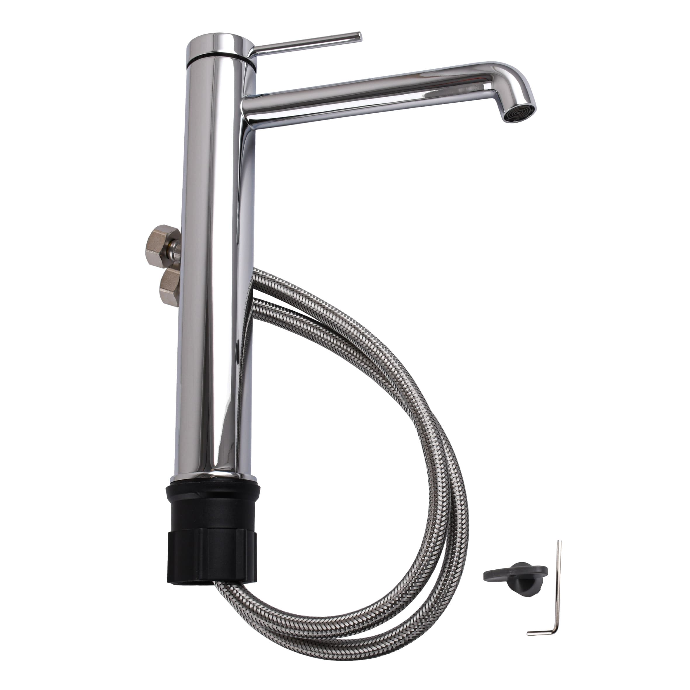 Змішувач для умивальника TOPAZ LOFT TLF 32203-H75-C, Шланги TAQ-M0855 2