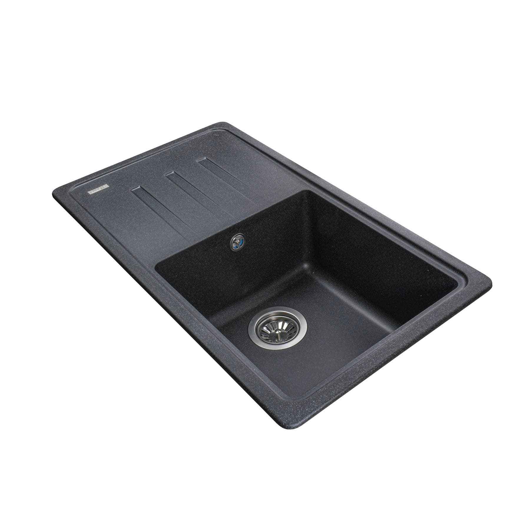 Гранітна мийка Globus Lux LUGANO графіт 780x435мм-А0001 2