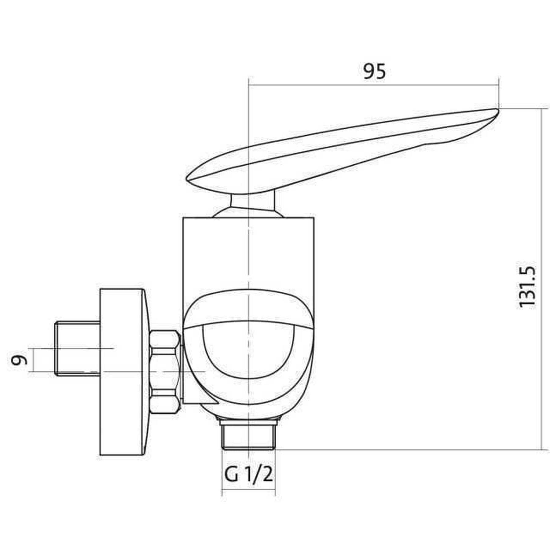 Змішувач для душу Cersanit MAYO S951-038 2