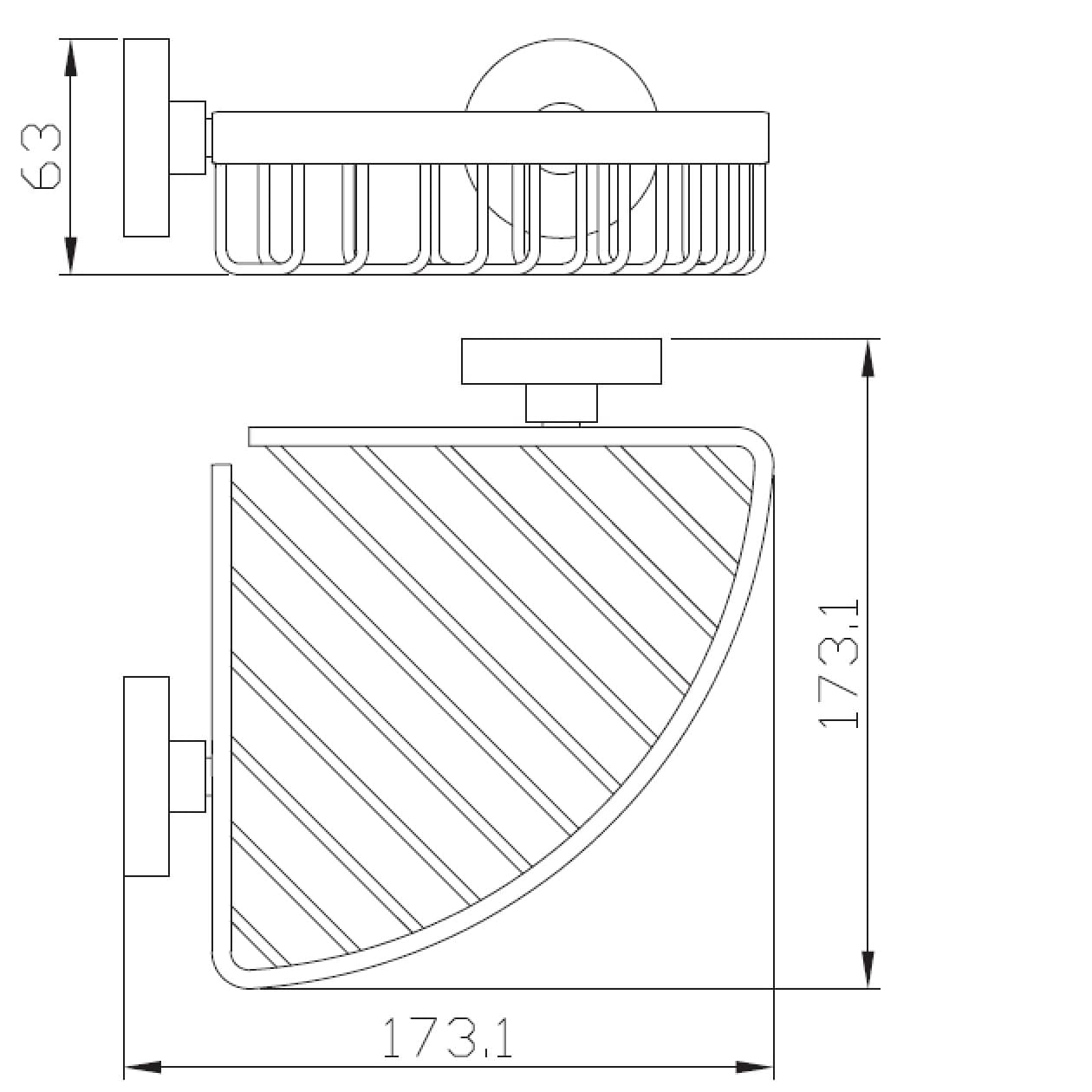 Полиця кутова Perfect Sanitary Appliances SP 8144 2