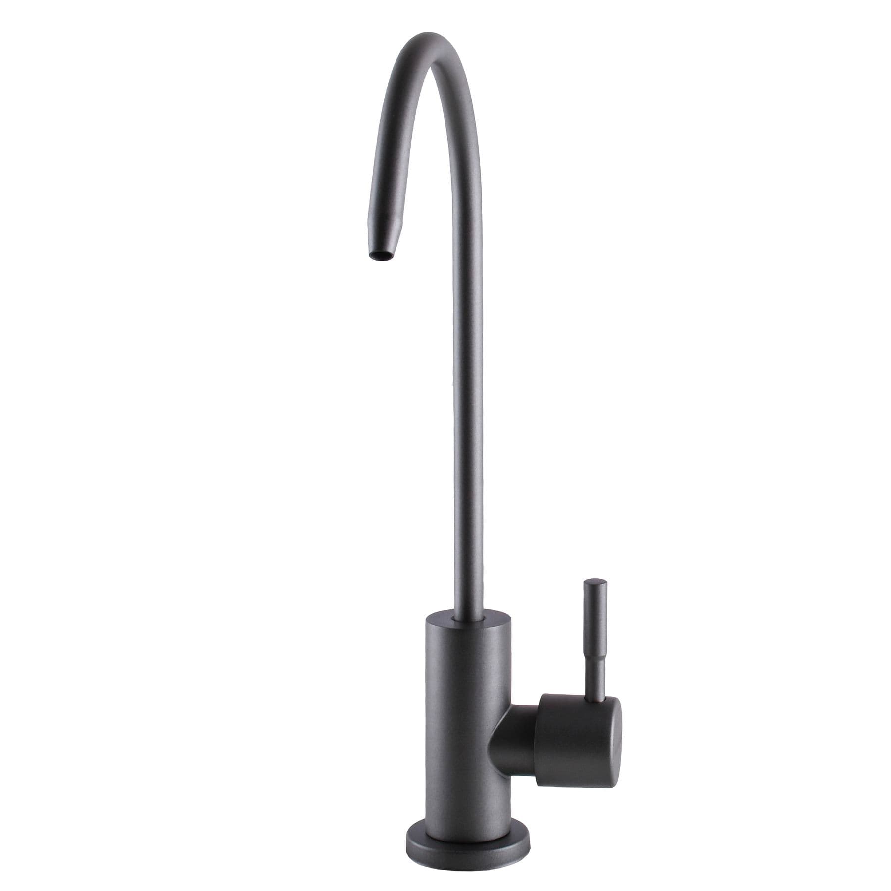 Кран для зворотнього осмосу Globus Lux ALPEN SBT1-55M-GP моно ГРАФІТ,Нержавійка з Quick Fitting 3