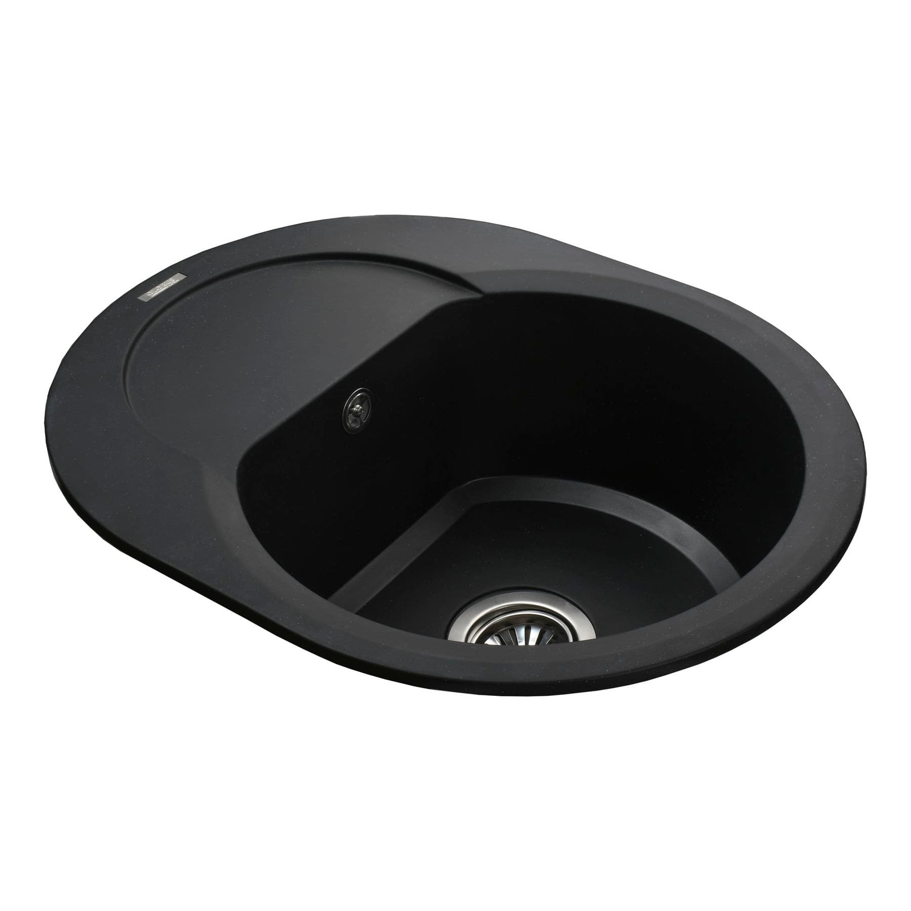 Гранітна мийка Globus Lux MORAINE чорний  600х470мм-А0001 3