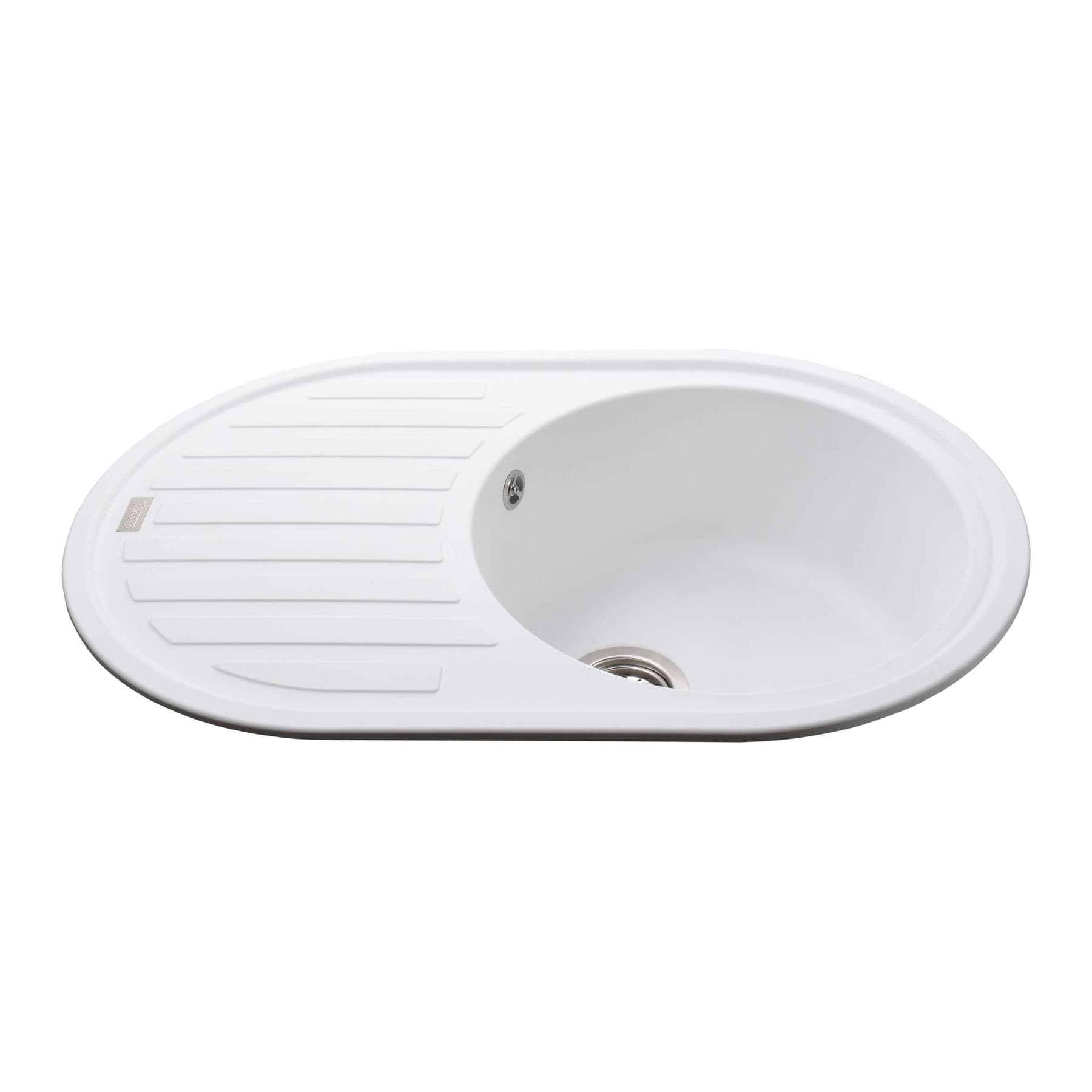 Гранітна мийка Globus Lux OHARA білий 770х500мм-А0007 3