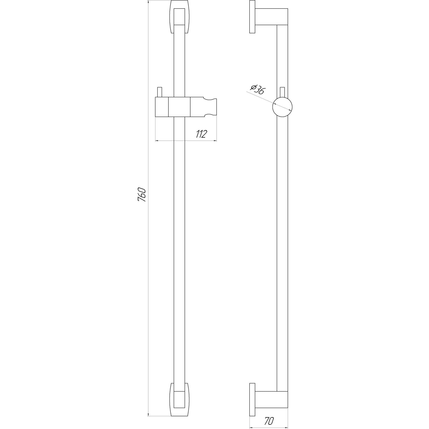 Душова стійка TOPAZ ODISS TO-18107-00 3