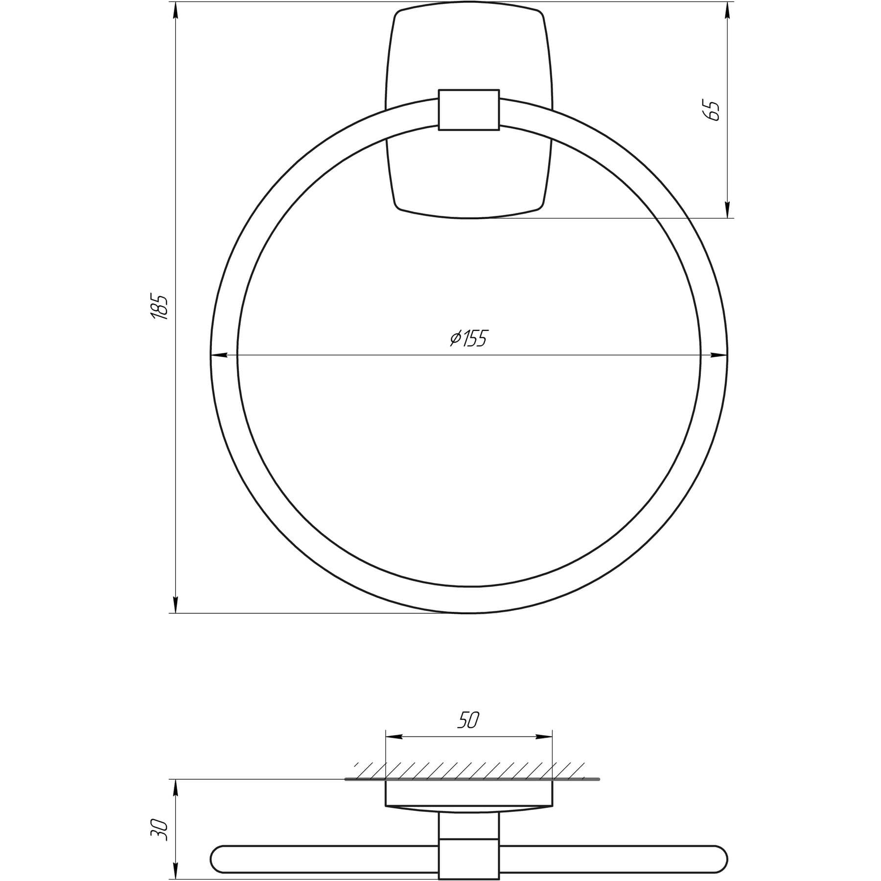 Тримач рушників Perfect Sanitary Appliances RM 1003 3