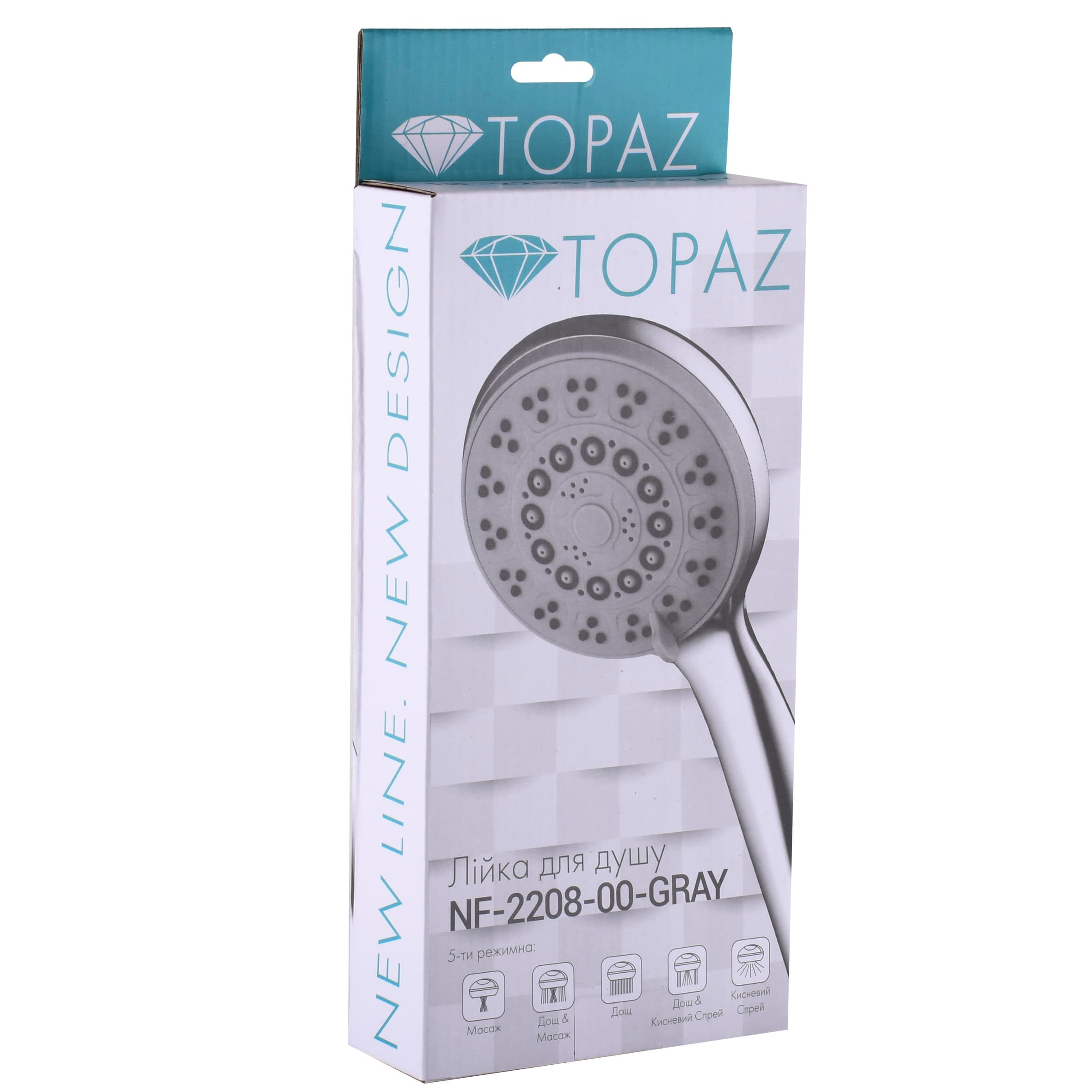 Душова лійка Topaz NF-2208-00-GRAY 3