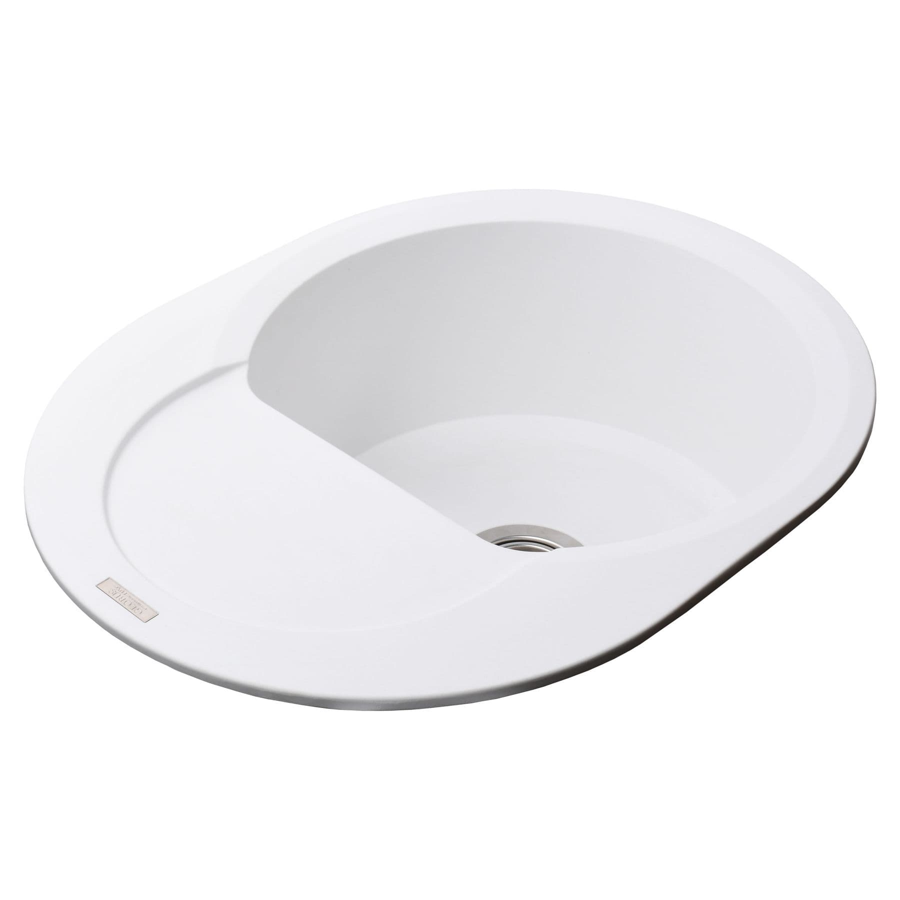 Гранітна мийка Globus Lux MORAINE білий 600х470мм-А0007 3