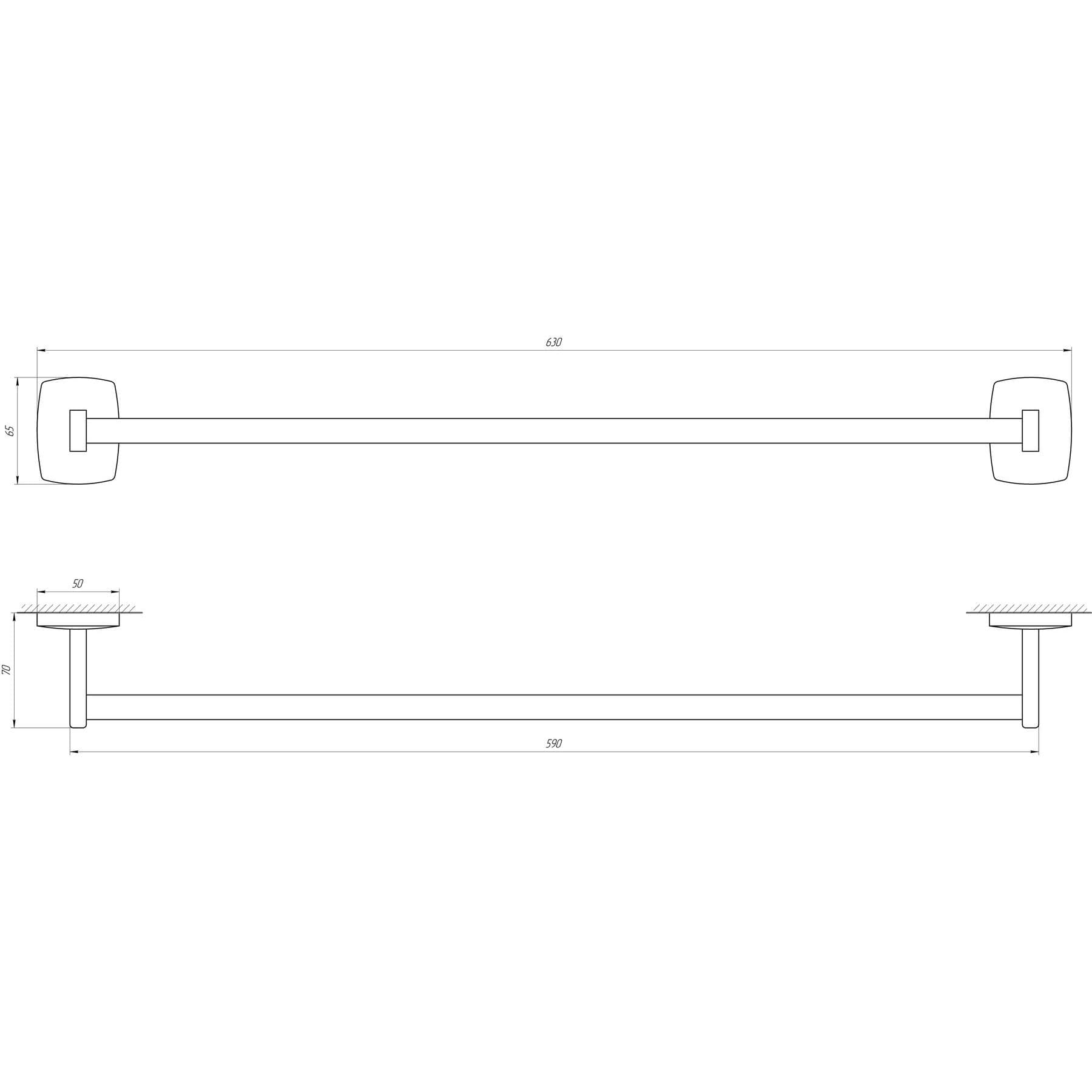 Тримач рушників Perfect Sanitary Appliances RM 1002-60 3
