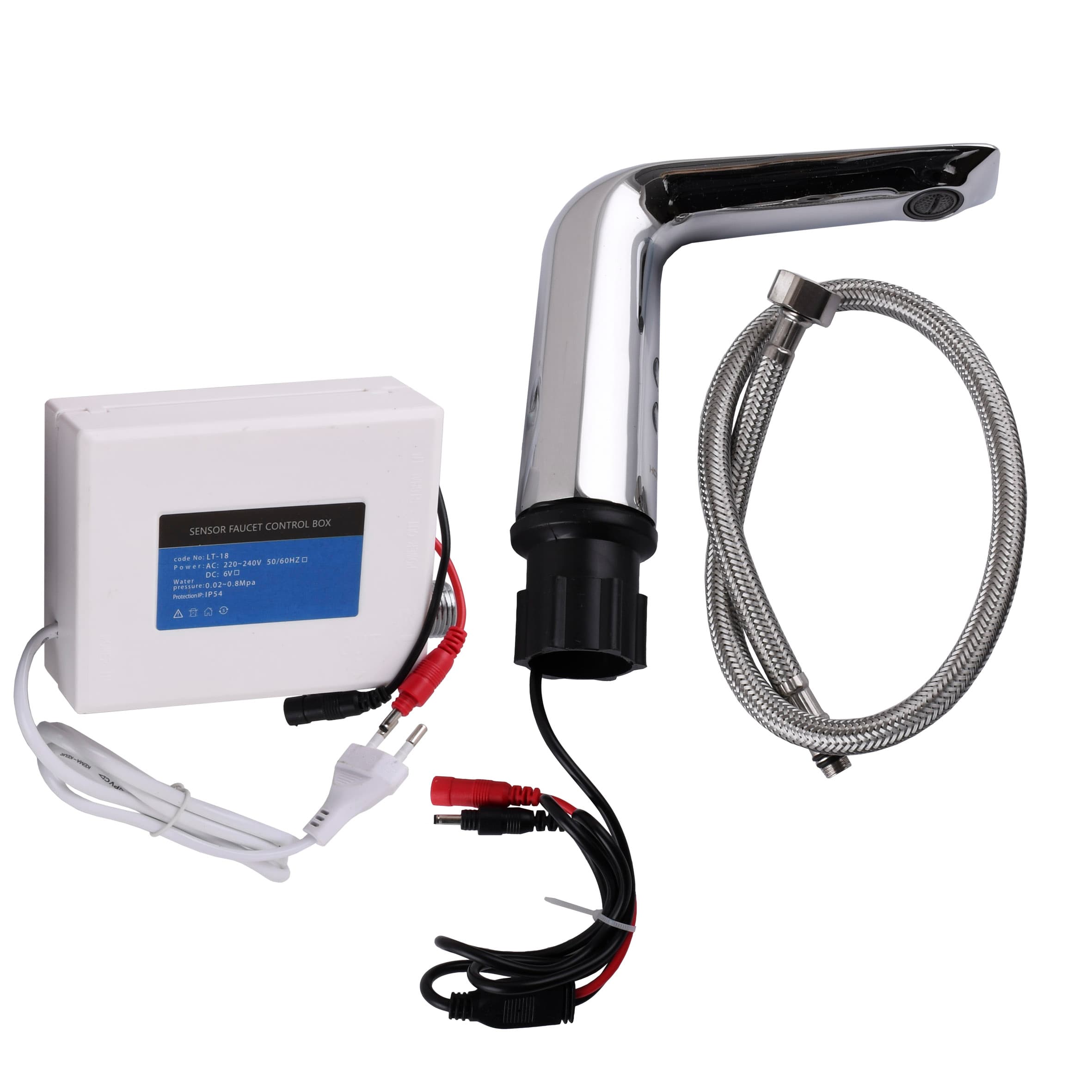 Кран сенсорний для умив-ка HOTEC 19.105-DC/AC (220V/6V) 4
