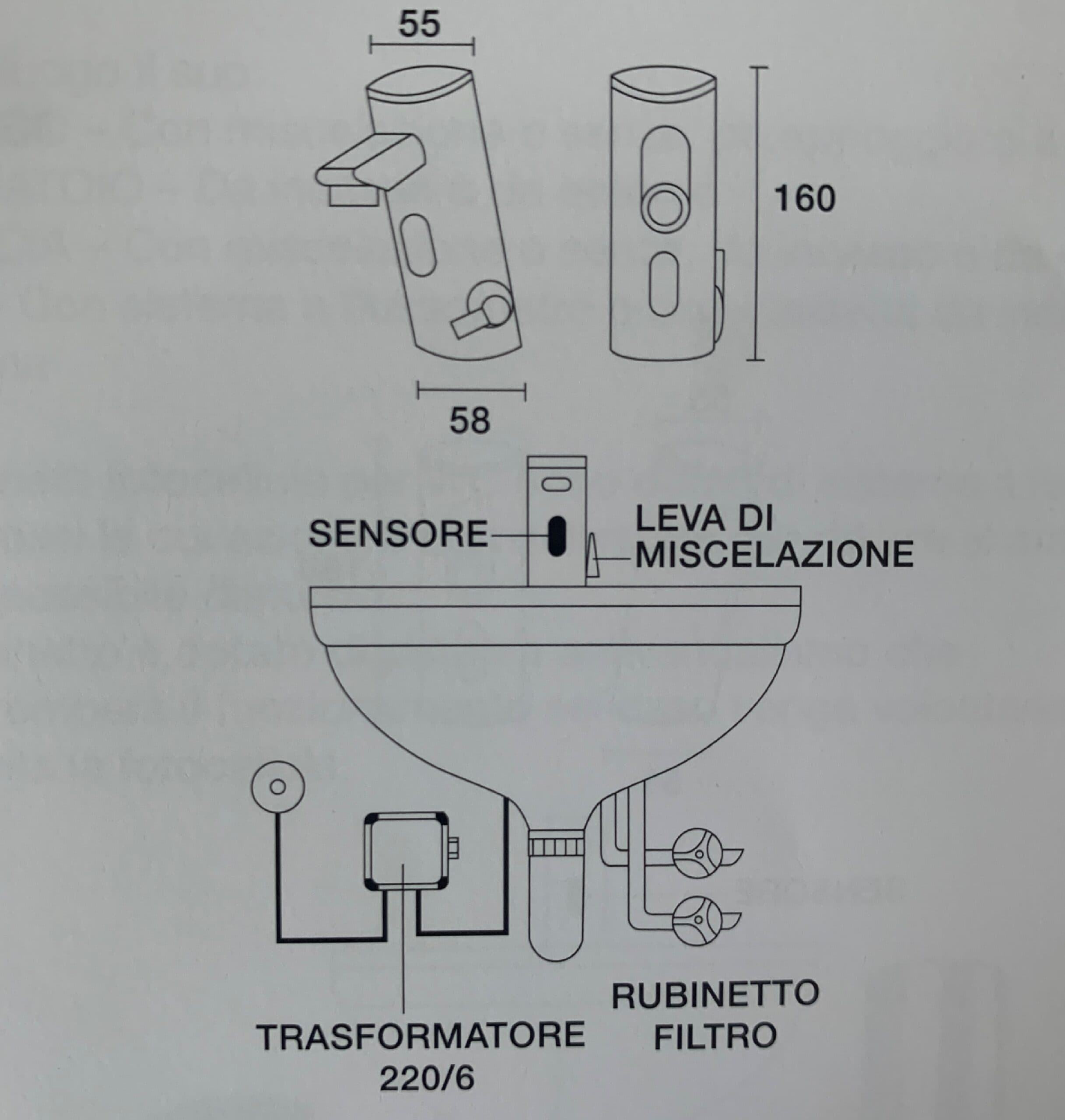 Змішувач інфрачервоний для умивальника TREMOLADA TREMO-8503 4