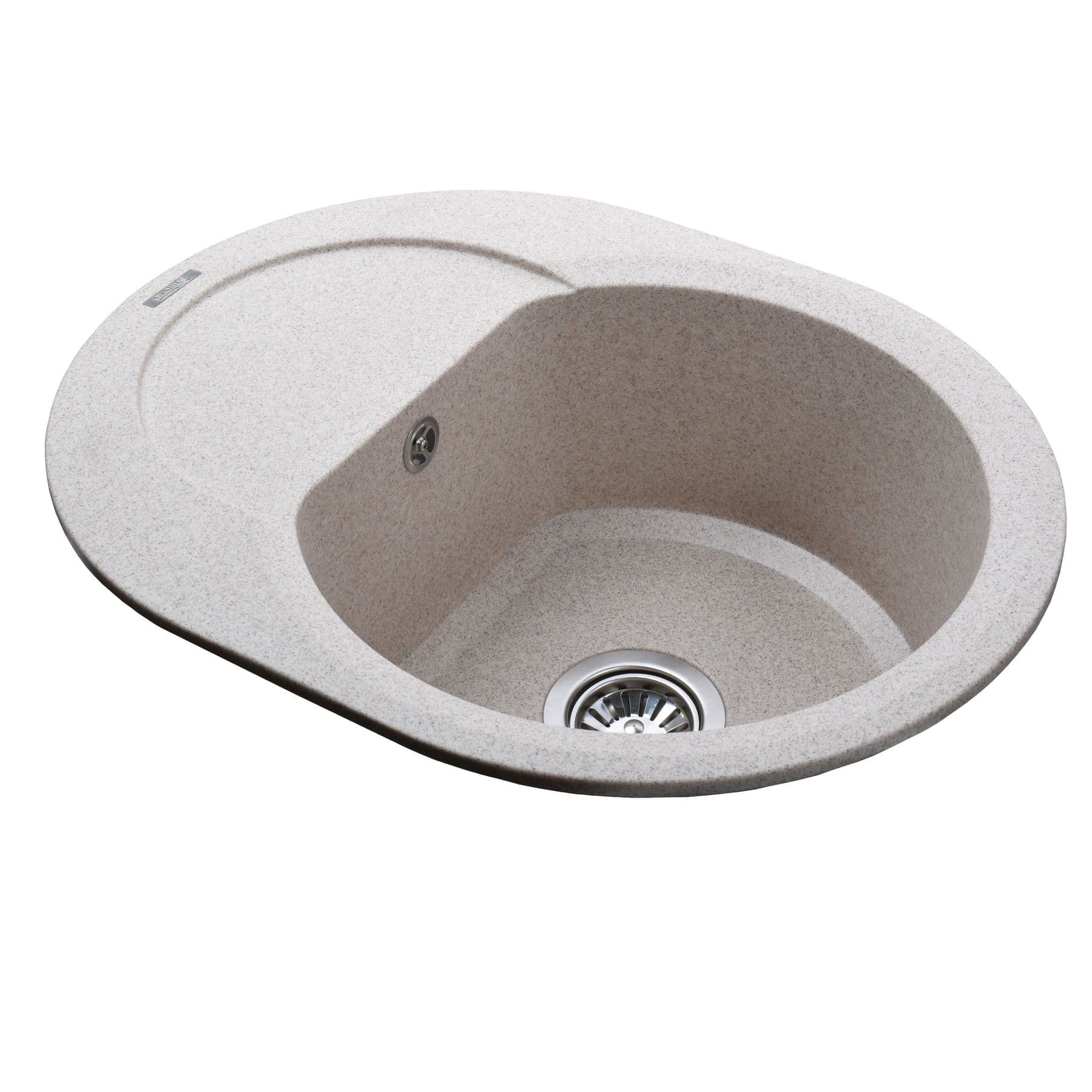 Гранітна мийка Globus Lux MORAINE мигдаль 600х470мм-А0008 4