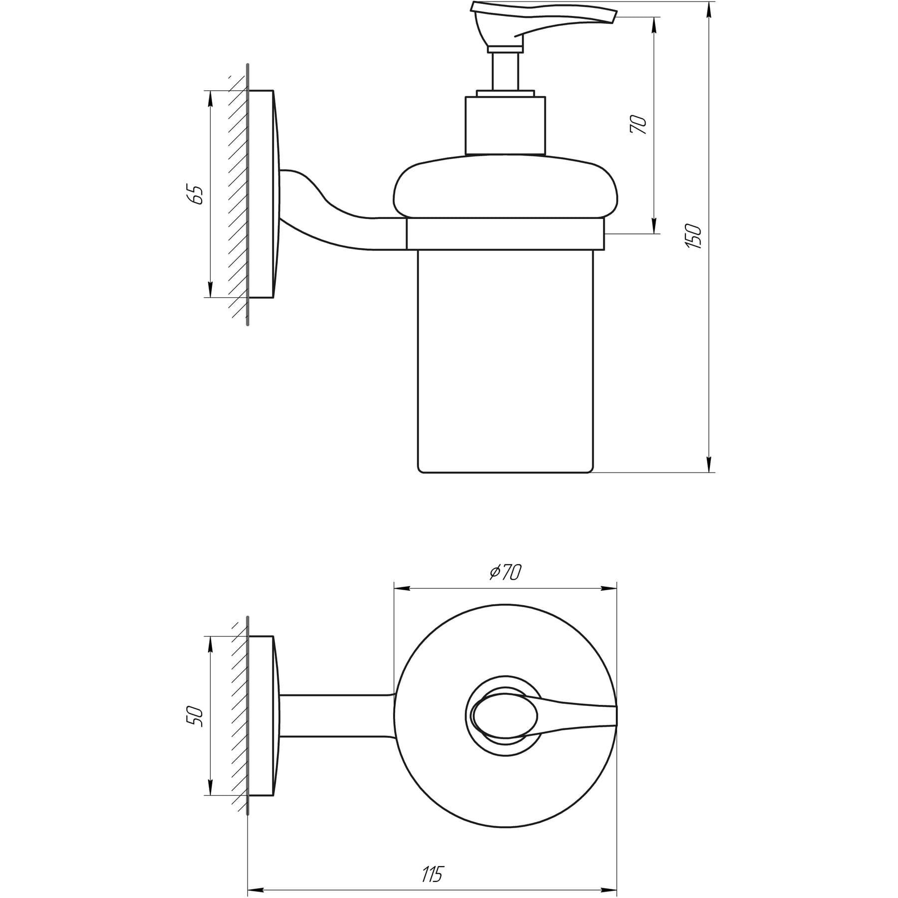 Дозатор рідкого мила Perfect Sanitary Appliances RM 1401 4