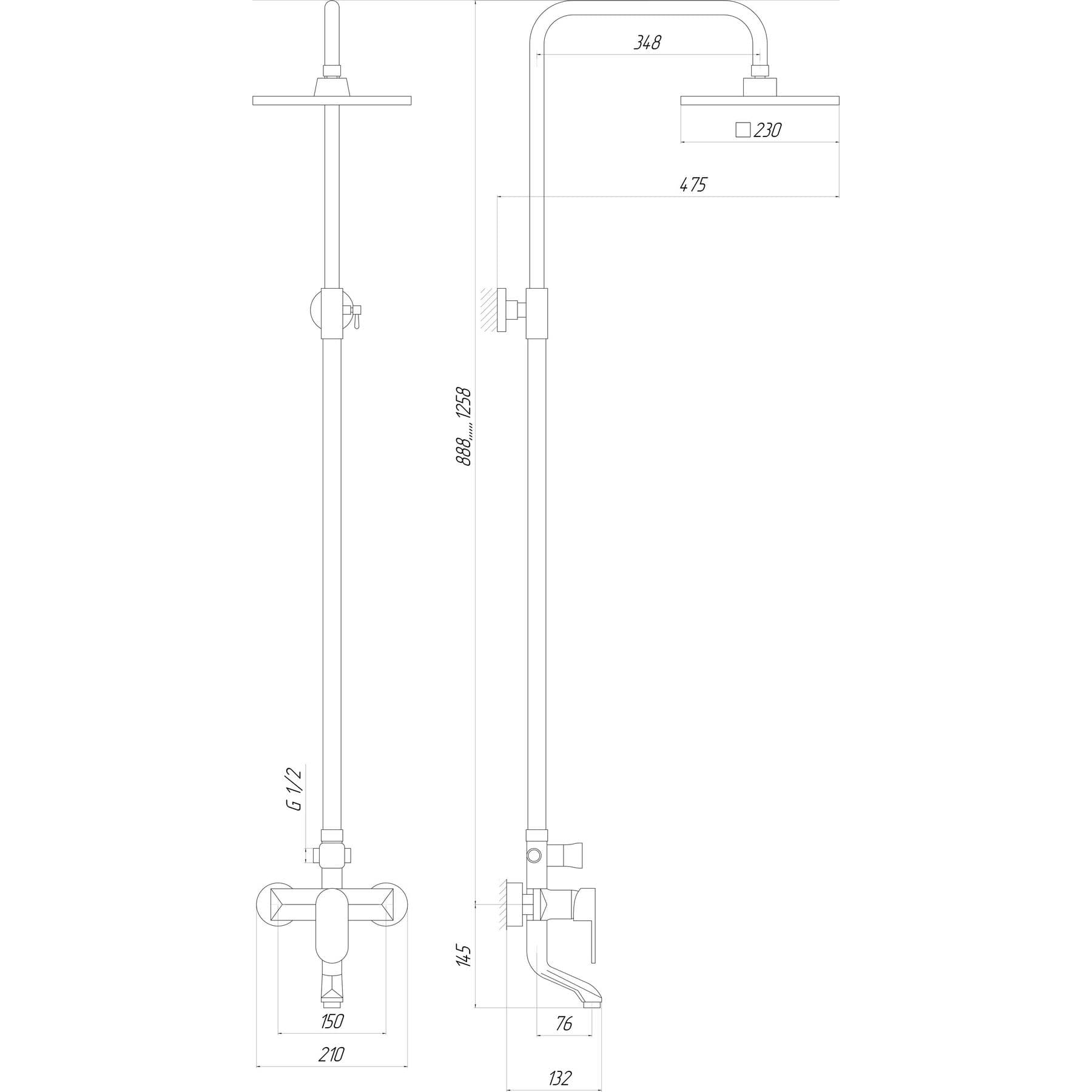 Душова система Globus Lux ONTARIO DS-006A 5