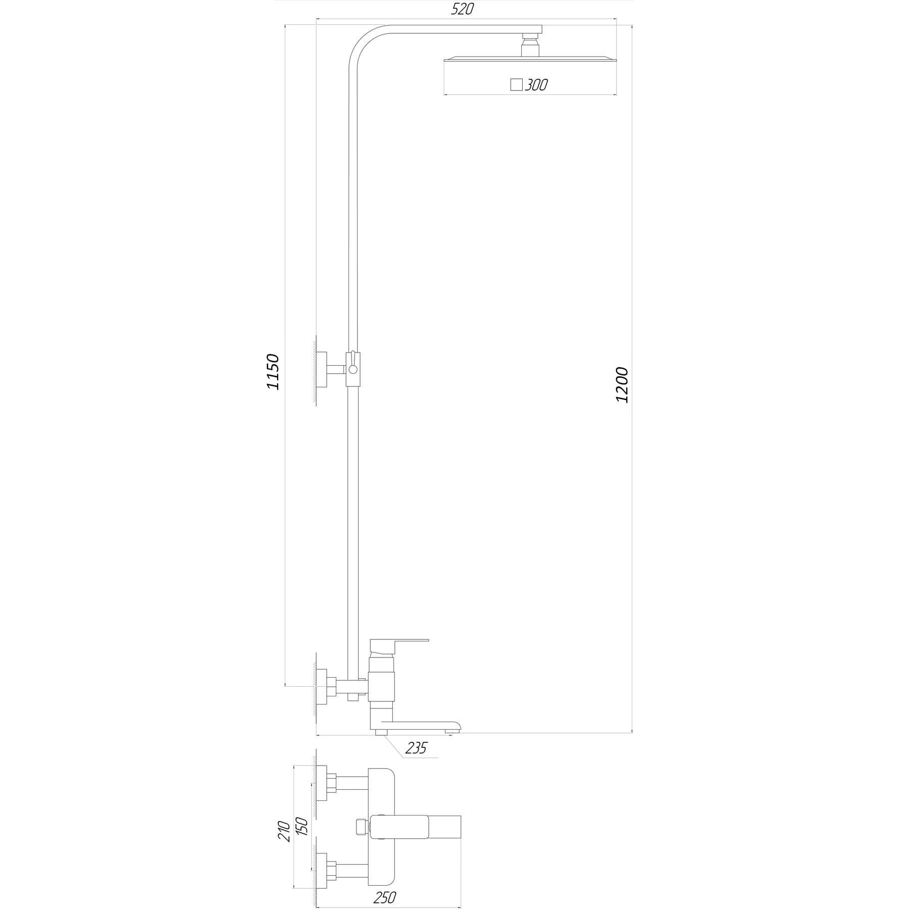 Душова система Globus Lux MILANO GLM-0007 5