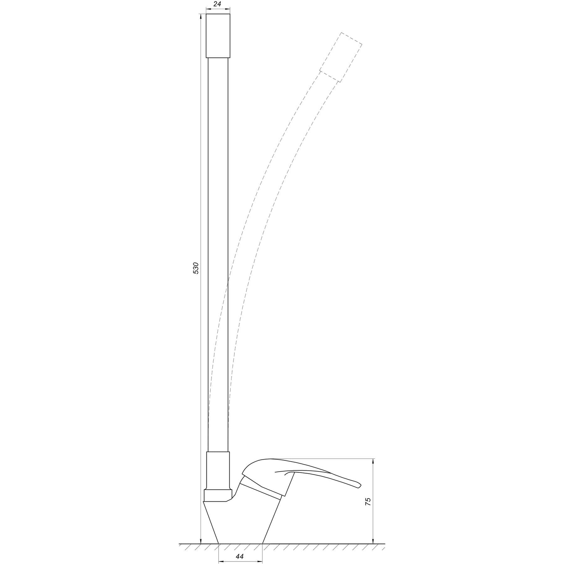 Змішувач для кухні EcoMix ENERGO E-GEZ-203SLR-GRAY 5