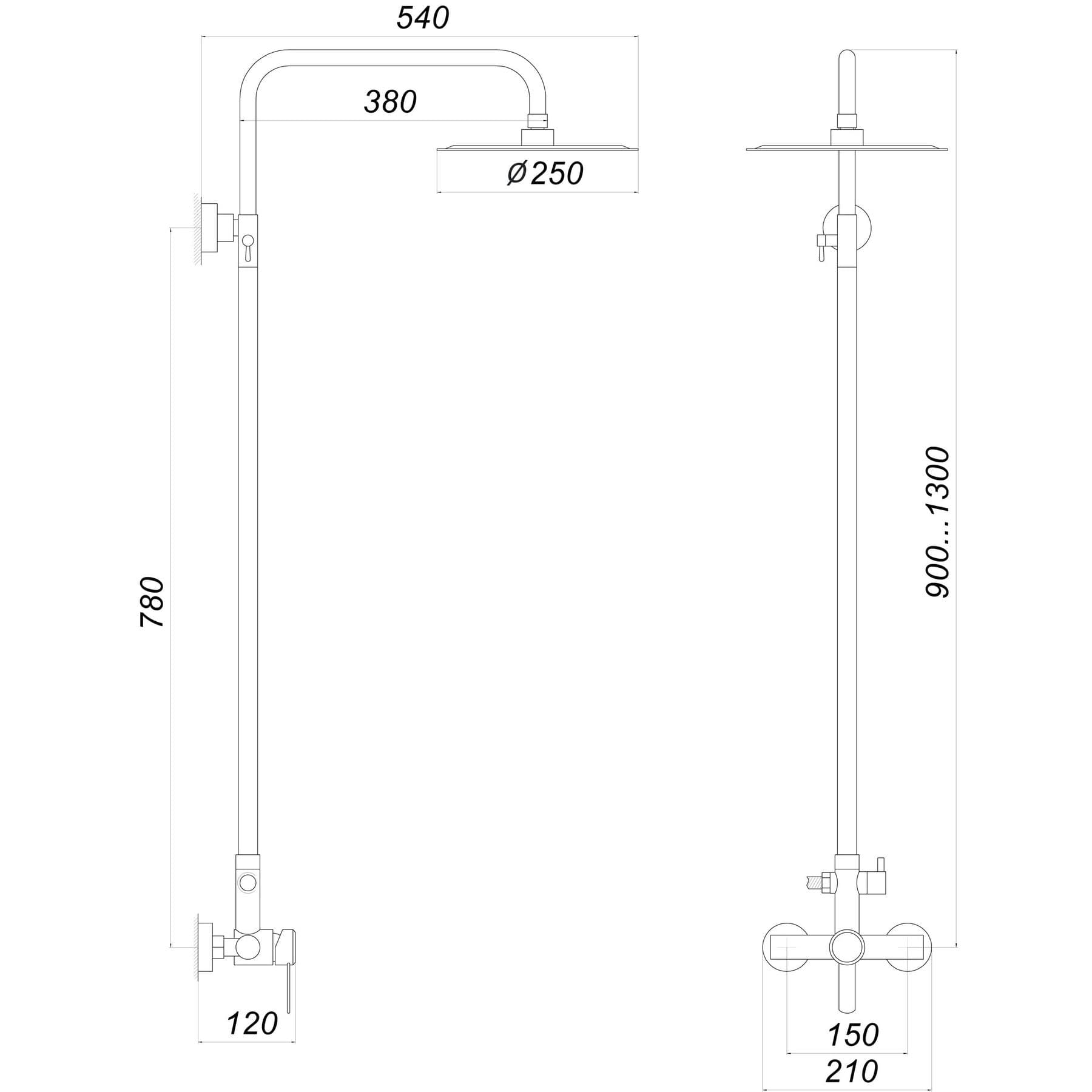 Душова система Globus Lux WIEN SBT2-SH-05 5