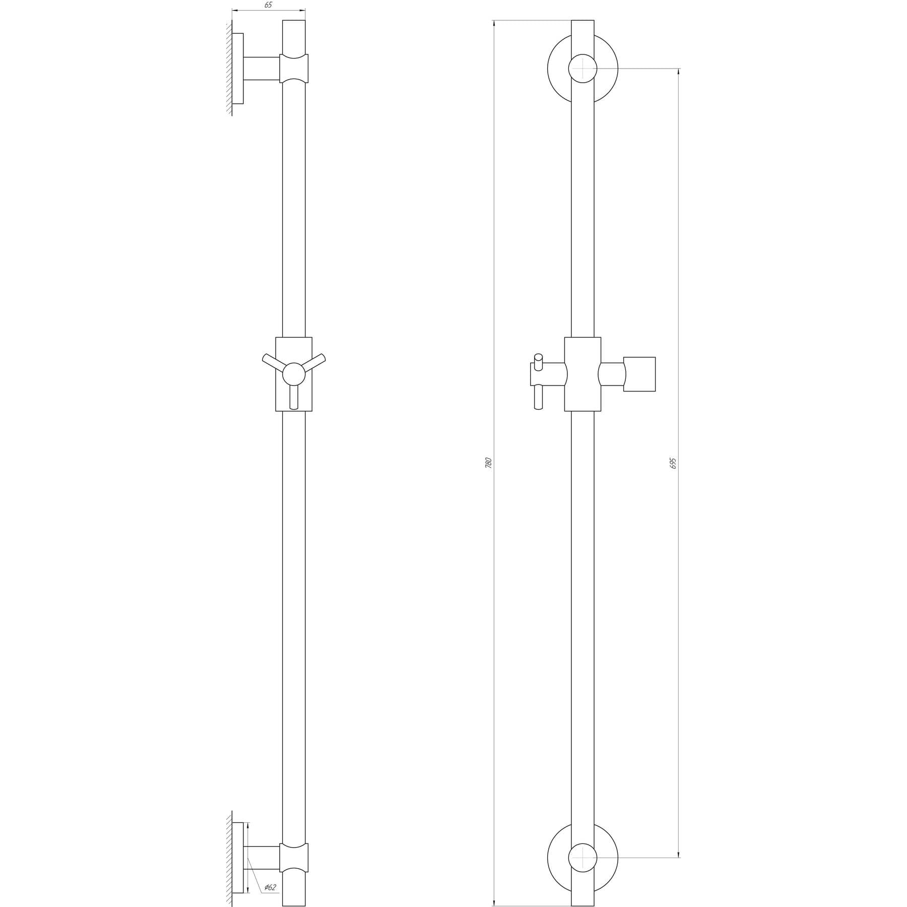 Душова стійка Dishi T1106-C 5
