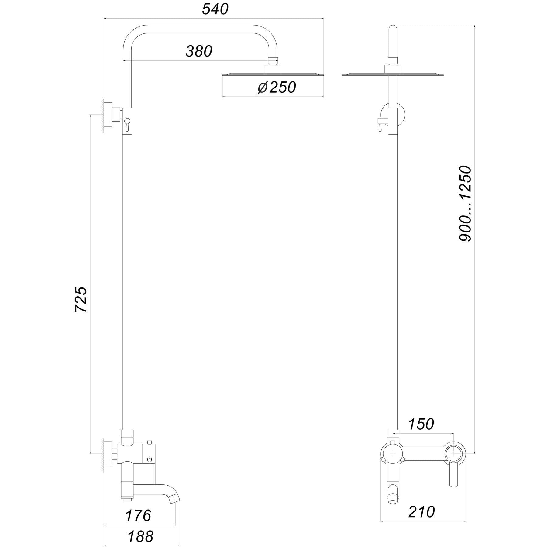Душова система Globus Lux WIEN SBT2-SH-02 5