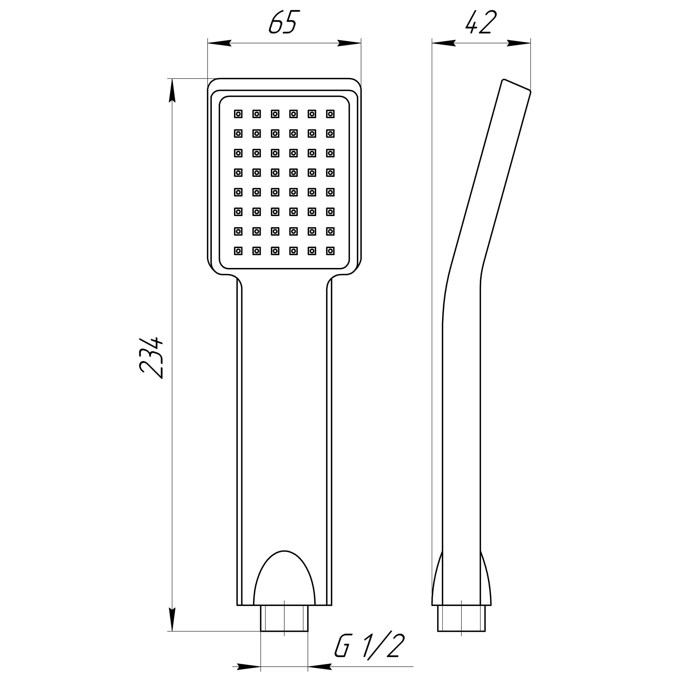 Душова лійка Globus Lux SUS-001PQ 5