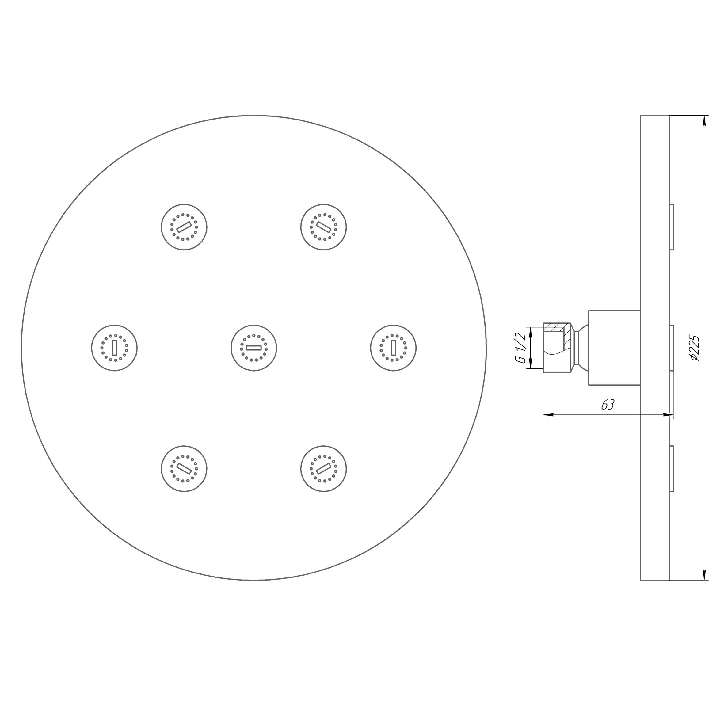 Душова лійка Globus Lux SD08A 5