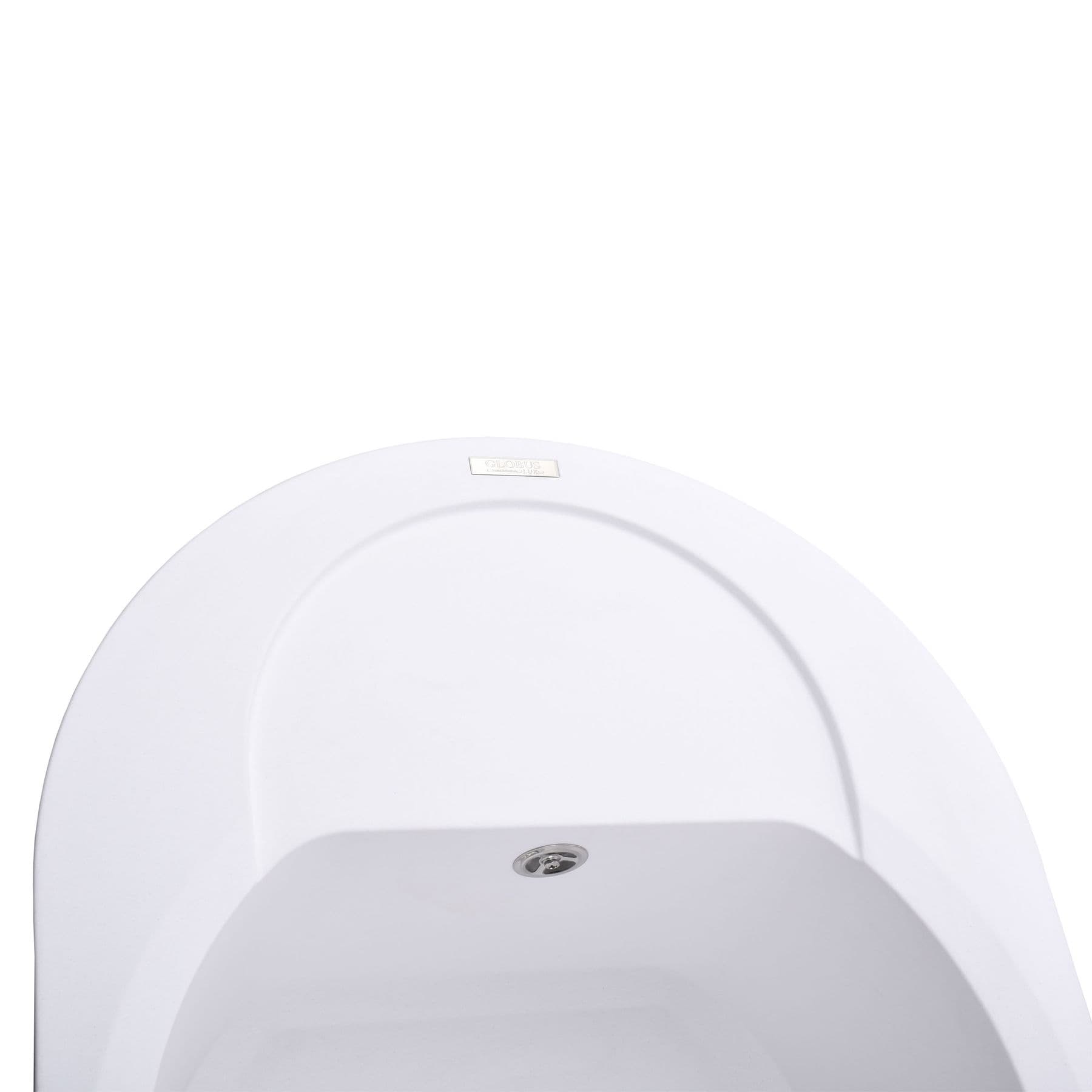 Гранітна мийка Globus Lux MORAINE білий 600х470мм-А0007 5