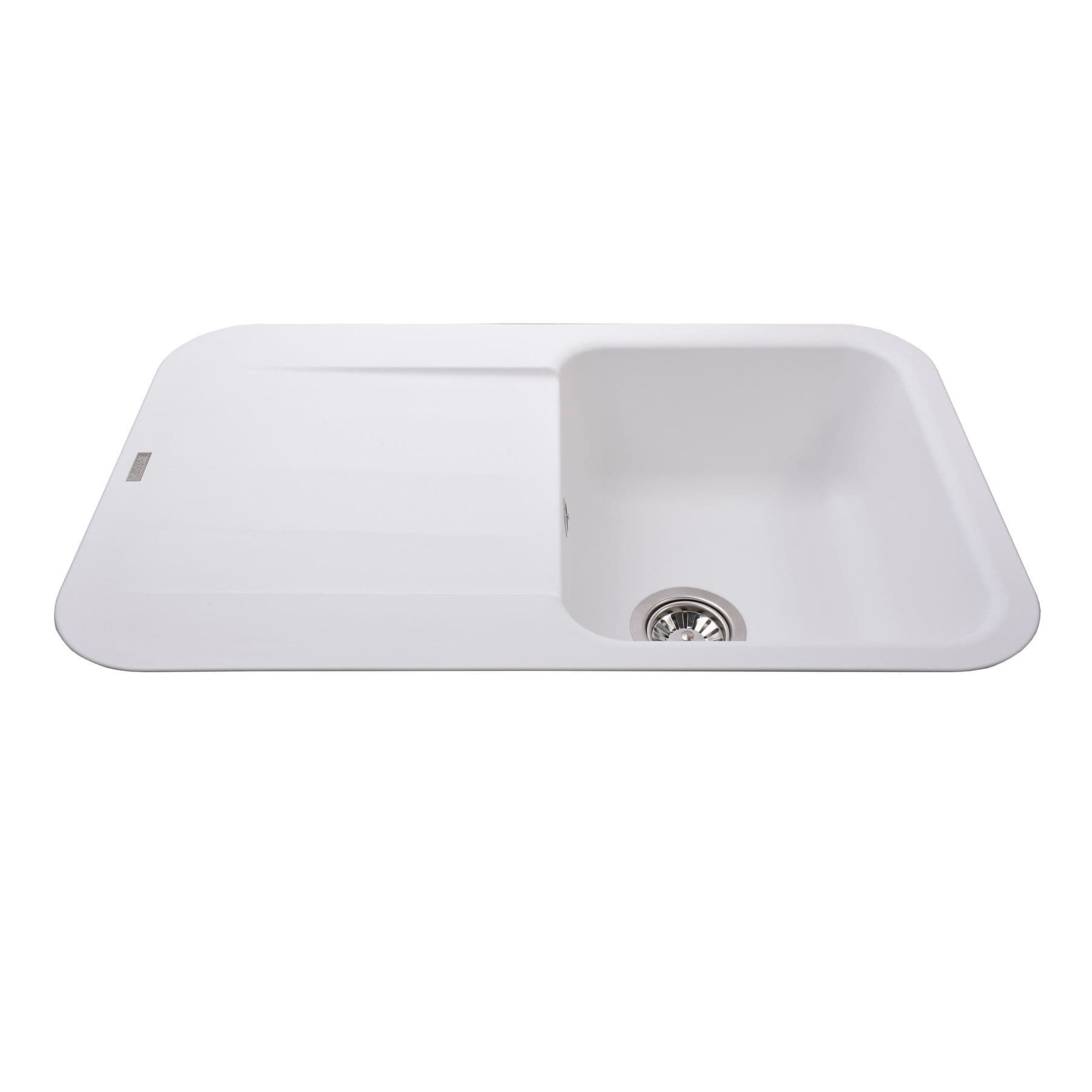 Гранітна мийка Globus Lux OBER білий 780х500мм-А0007 5