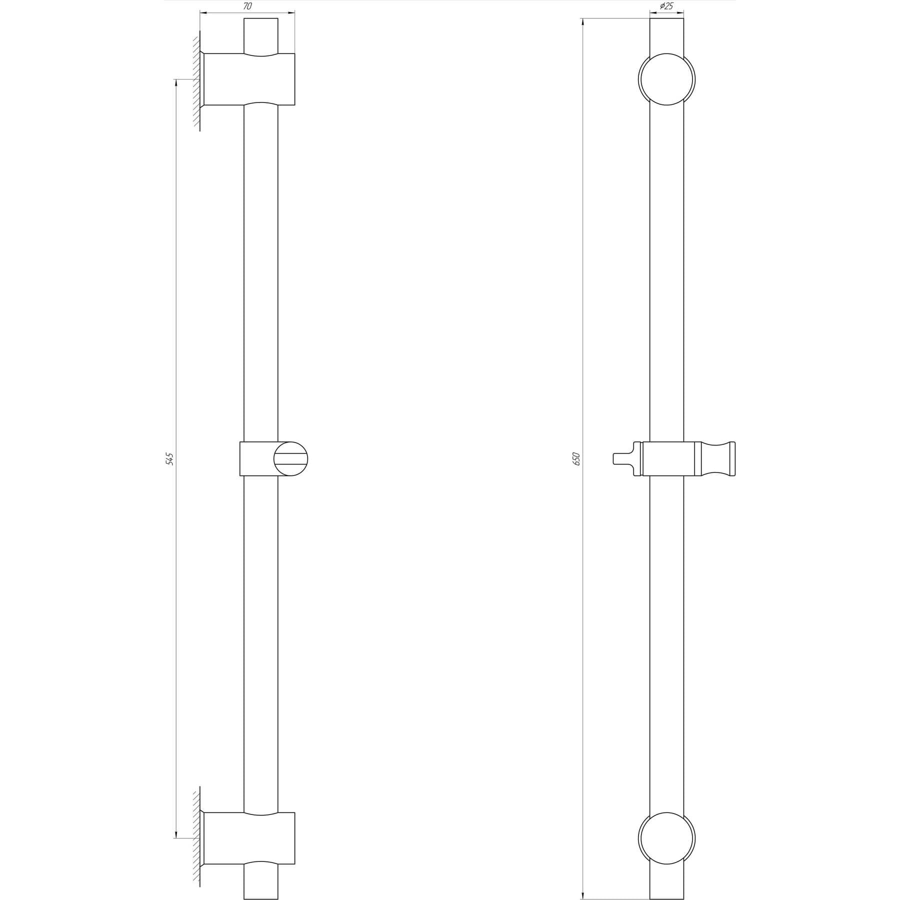 Душова стійка Globus Lux SUS-1107-BB 5