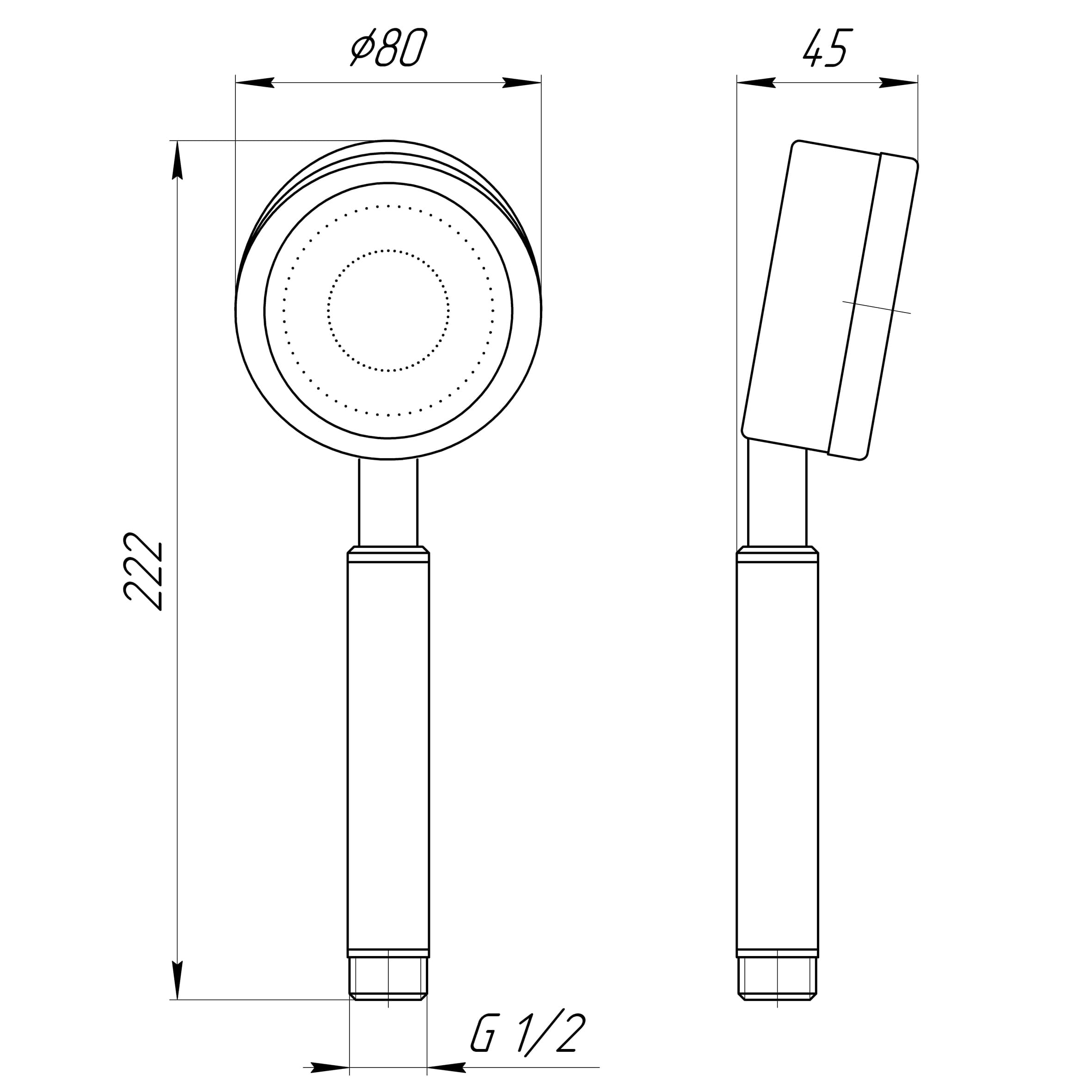 Душова лійка Globus Lux SUS-008H 5