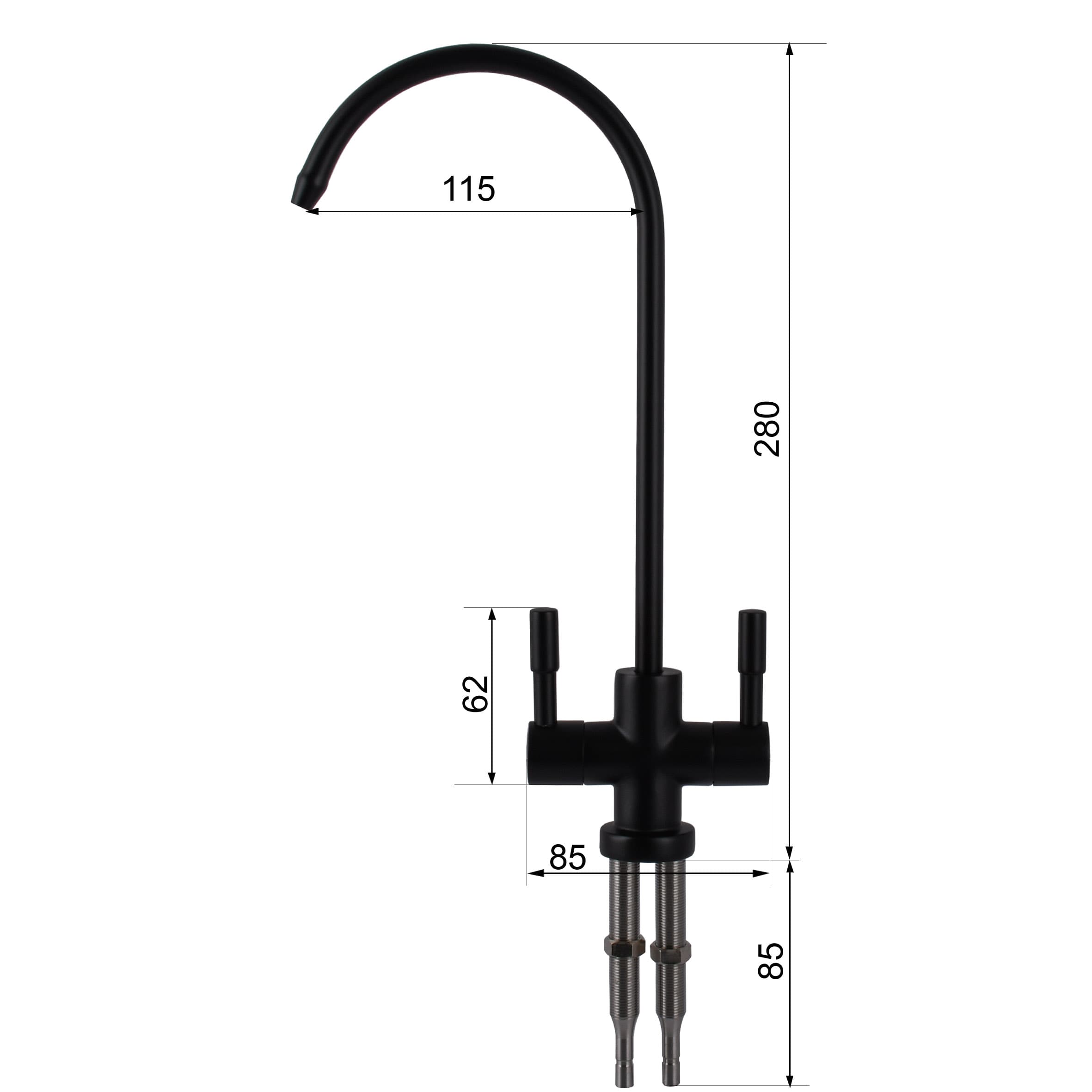 Кран для зворотнього осмосу Globus Lux Lazer GLLR-76A-BB 6