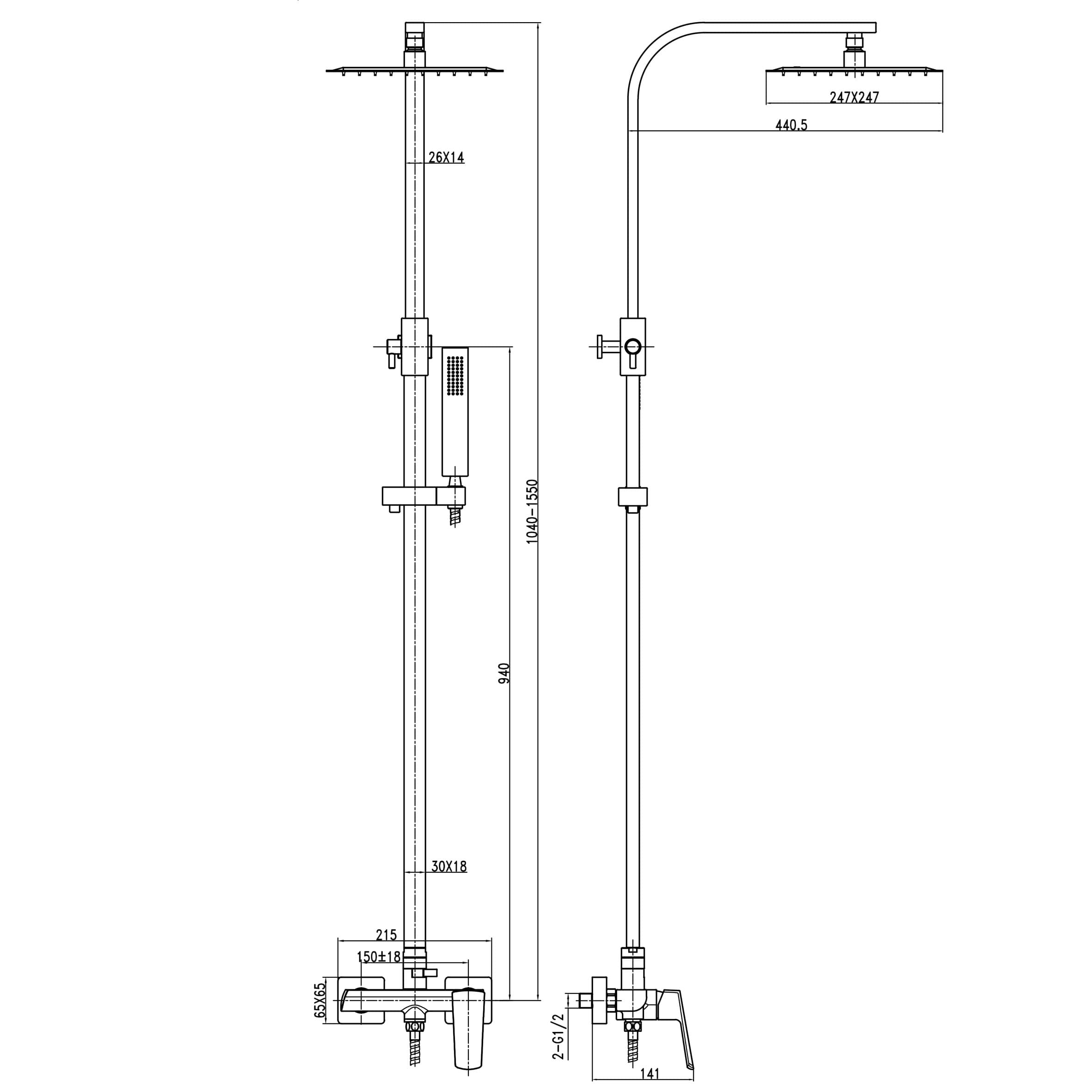 Душова система TOPAZ LEXI TL 21105-H57-BL 7