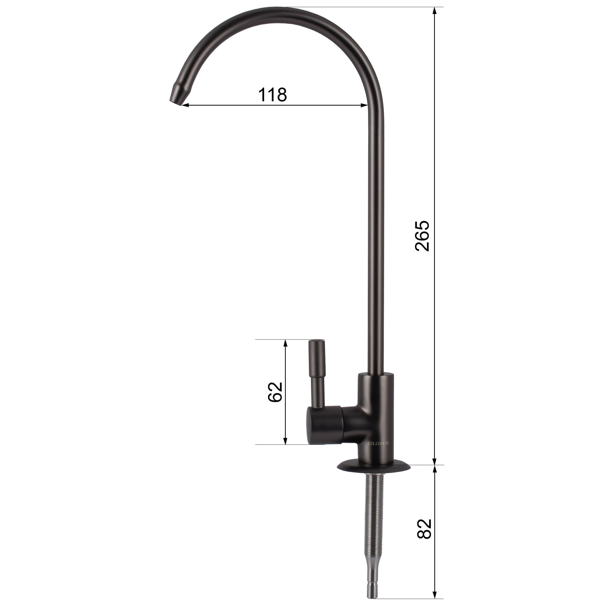 Кран для зворотнього осмосу Globus Lux Lazer GLLR-55M-00 8