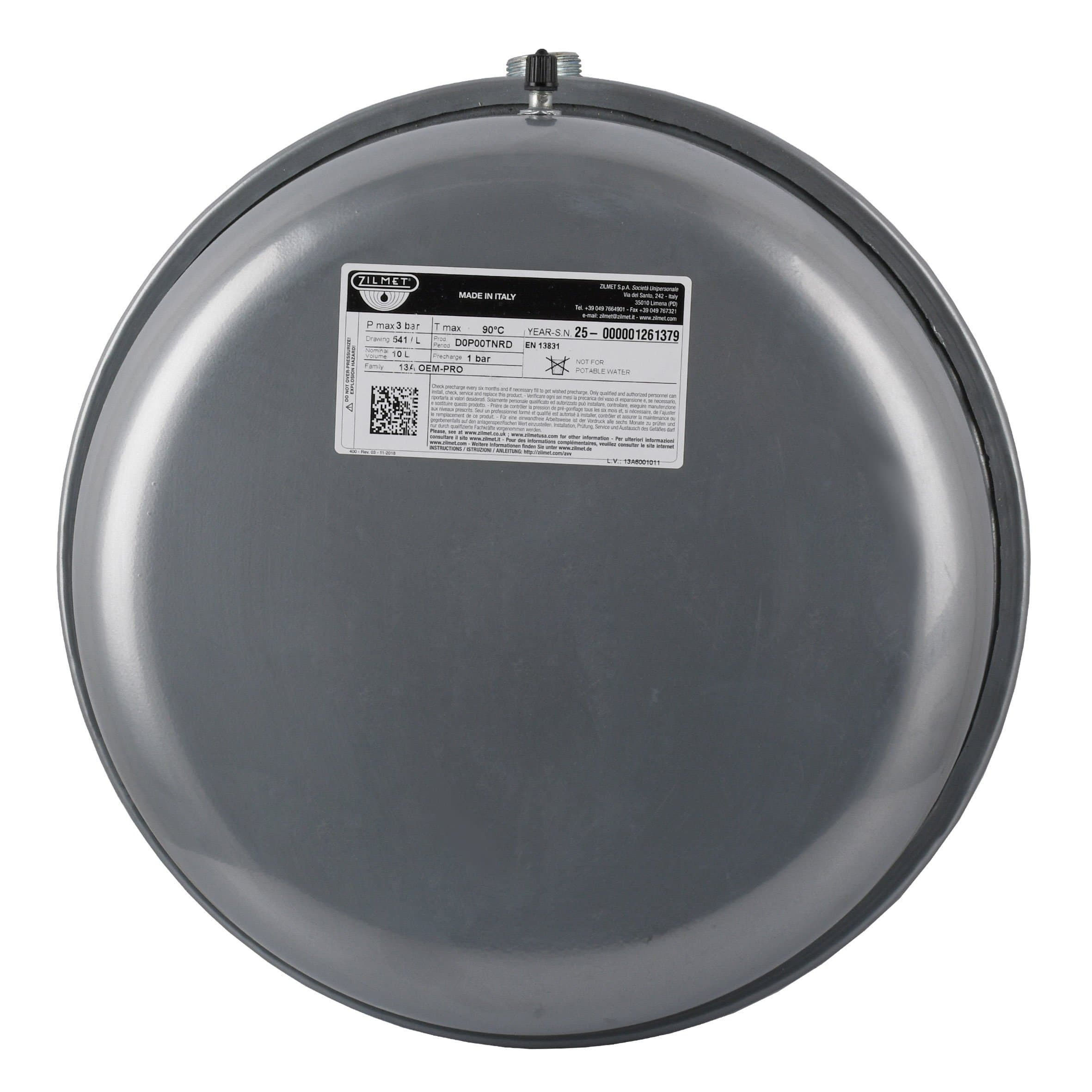 Бак Zilmet oem-pro для монтажу в котли Арт 541 10л. 3bar ( 13A6001011 )