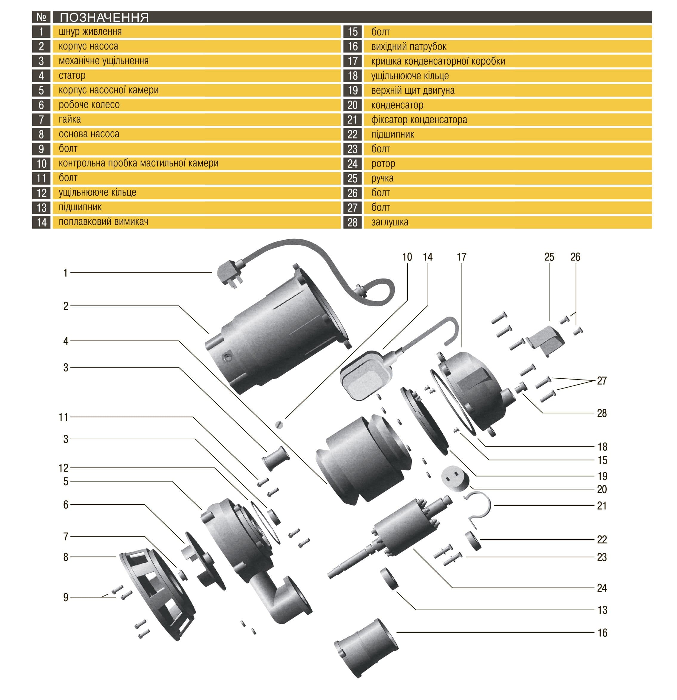 Насос фекальний  Optima WQD15-15 1,5кВт 6