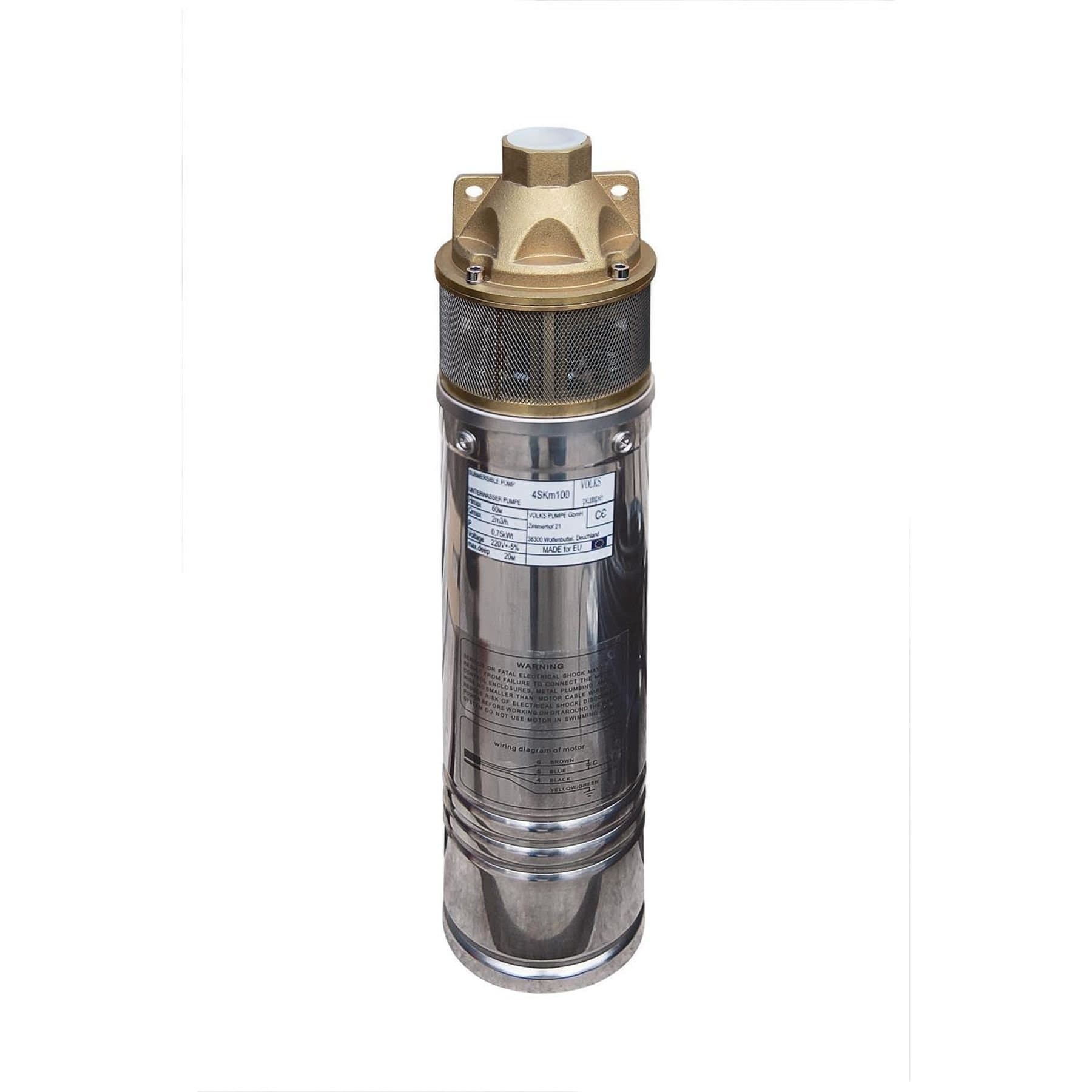 Насос свердловинний вихровий VOLKS pumpe  4SKm100 0,75кВт + кабель 15м + пульт 3