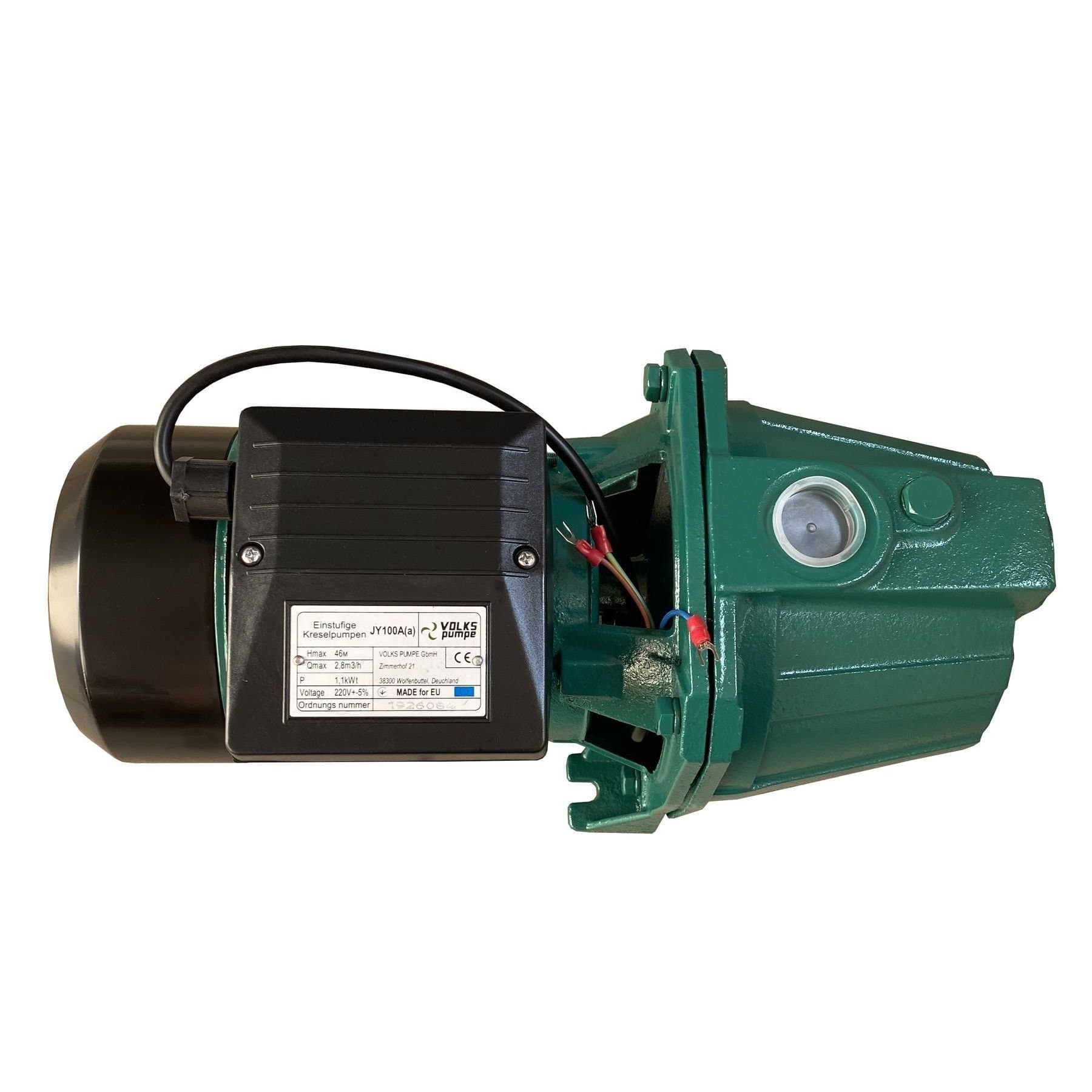 Насос відцентровий VOLKS pumpe JY100A(a) 1,1кВт чавун короткий 5