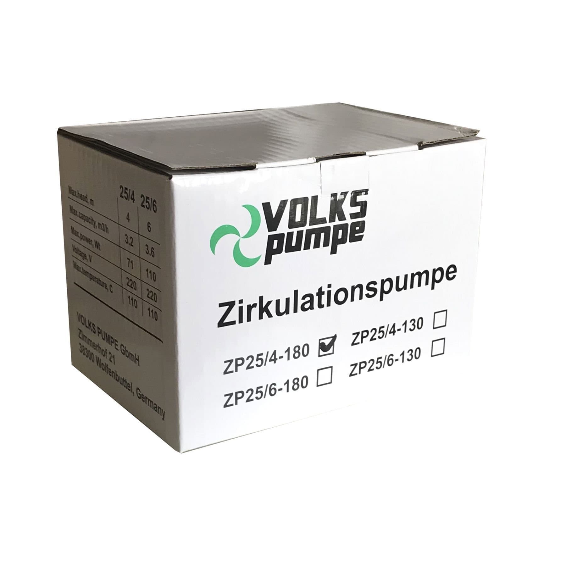 Насос циркуляційний VOLKS pumpe  ZP25/4 180мм + гайки 3
